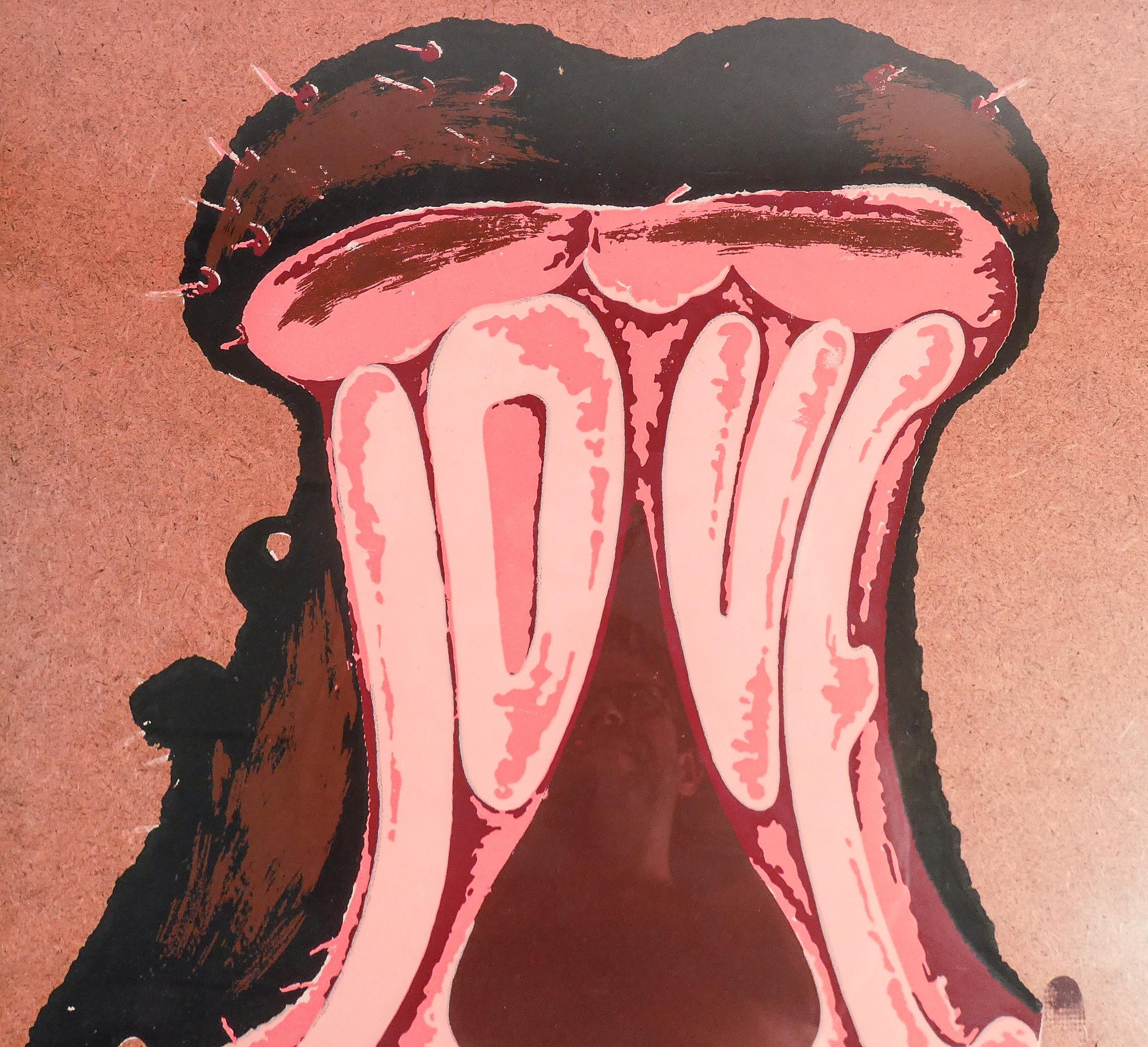 Italian Armando TESTA's color silkscreen print 