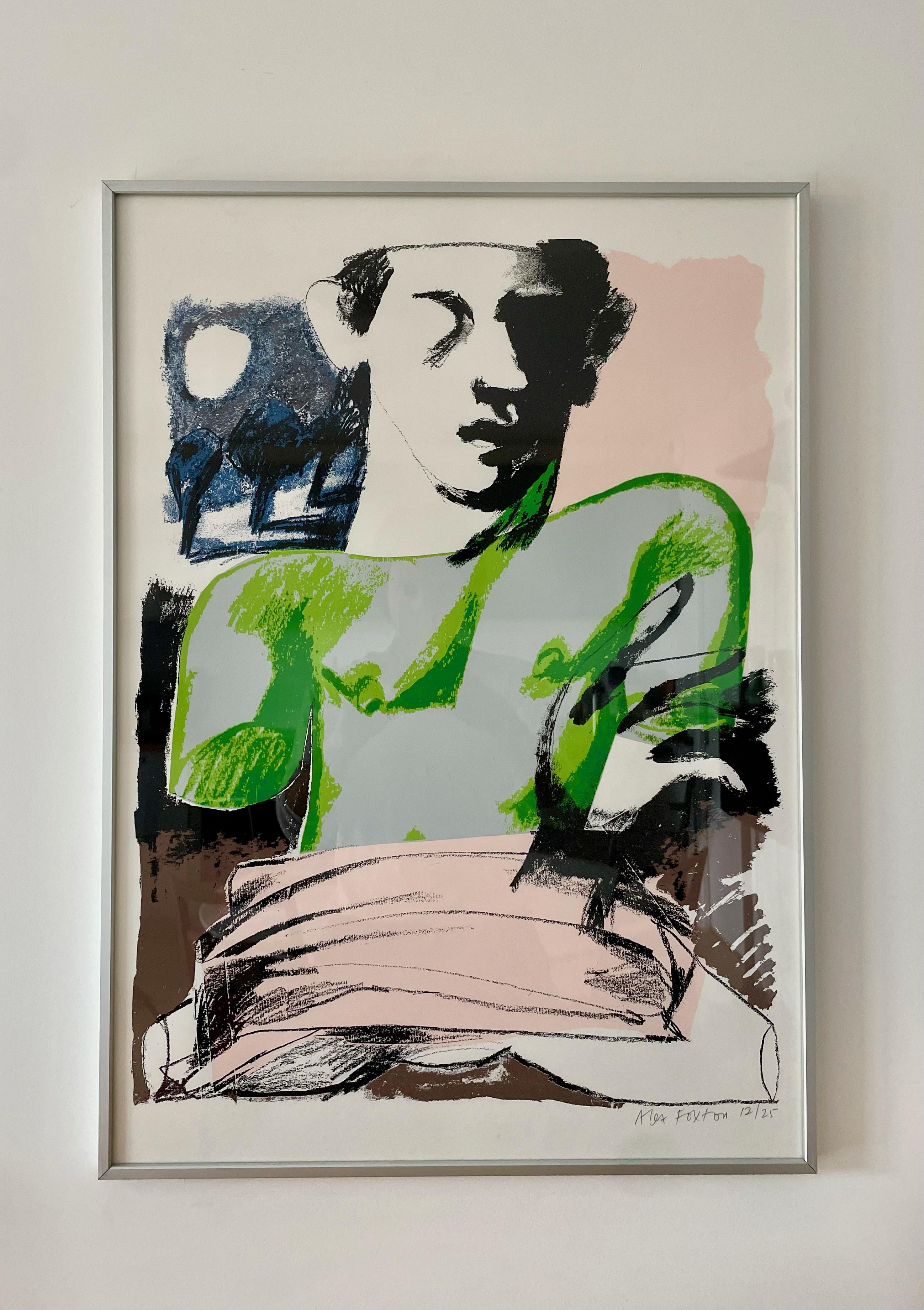  Serigrafie von Alex Foxton, 2021: Diese fesselnde Serigrafie von Alex Foxton ist Teil einer Serie von 2001 mit dem Titel 