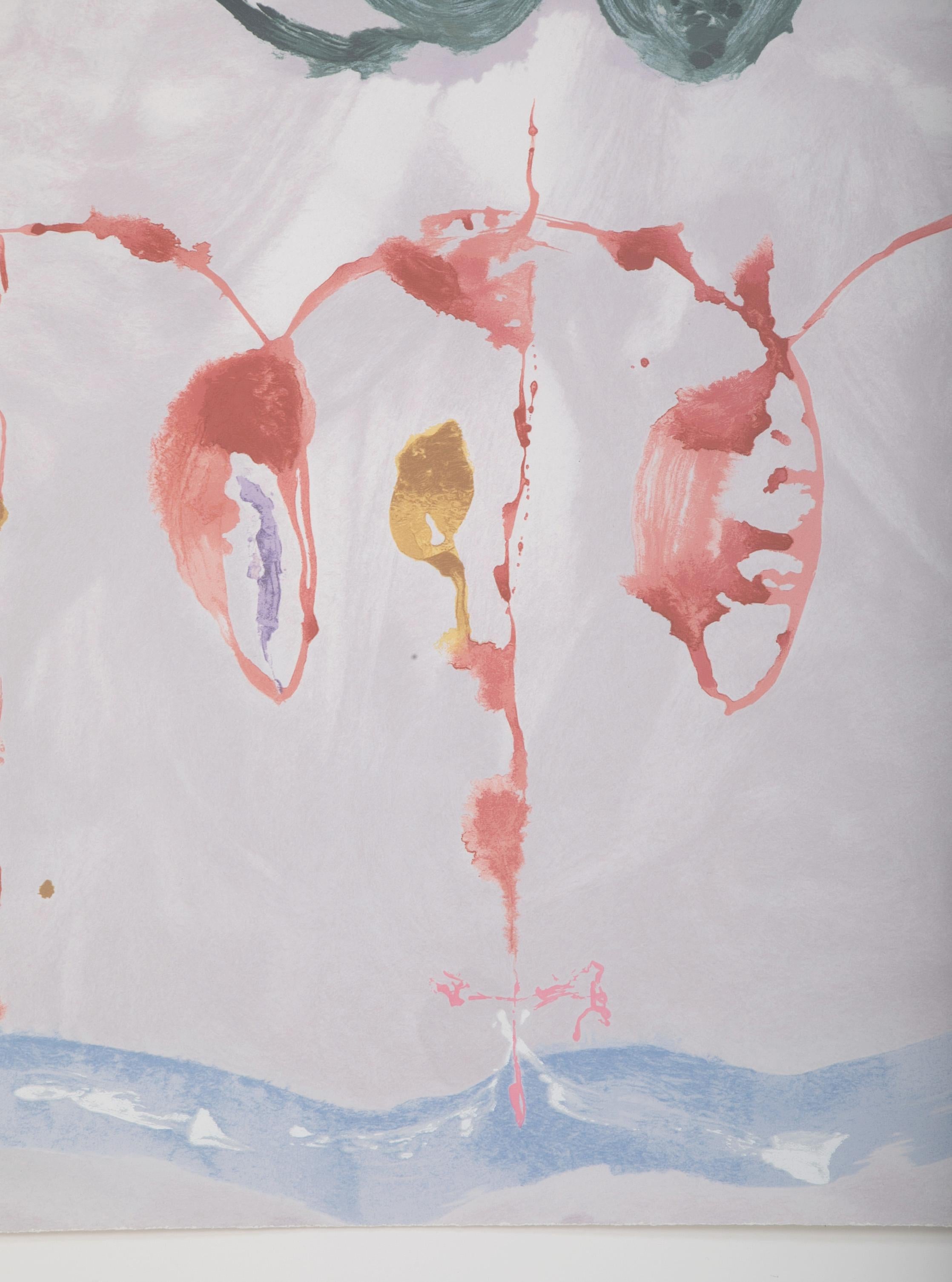Papier Sérigraphie d'Helen Frankenthaler intitulée 
