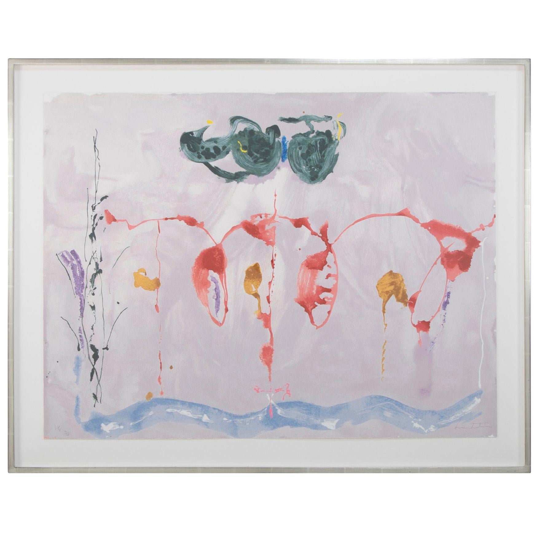 Serigraph by Helen Frankenthaler Titled "Aerie", 2009 For Sale