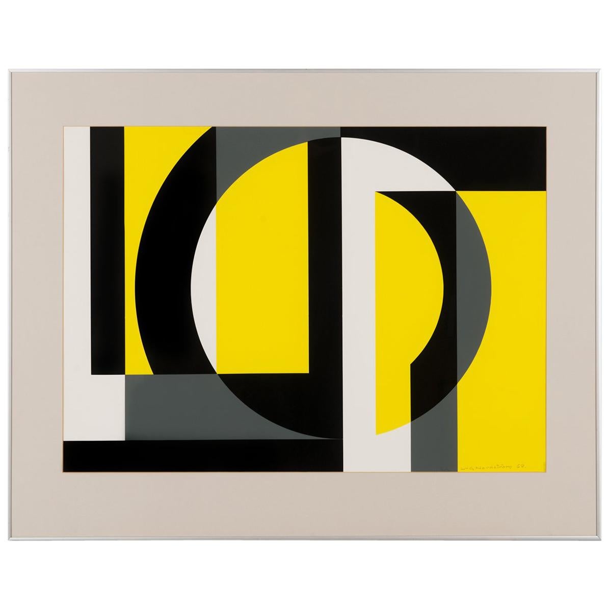 Sérigraphie de 1968 de Lars-Gunnar Nordström