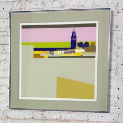 Stampa serigrafica IMP dal titolo Distant Land New Skies #19/150 di Janice Wetzel