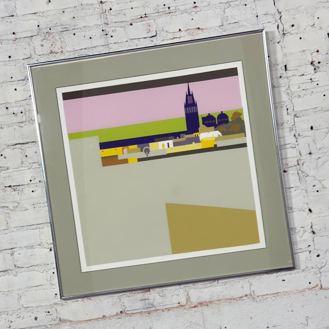 Serigrafía IMP Titulada Distant Land New Skies #19/150 por Janice Wetzel Moderno en venta