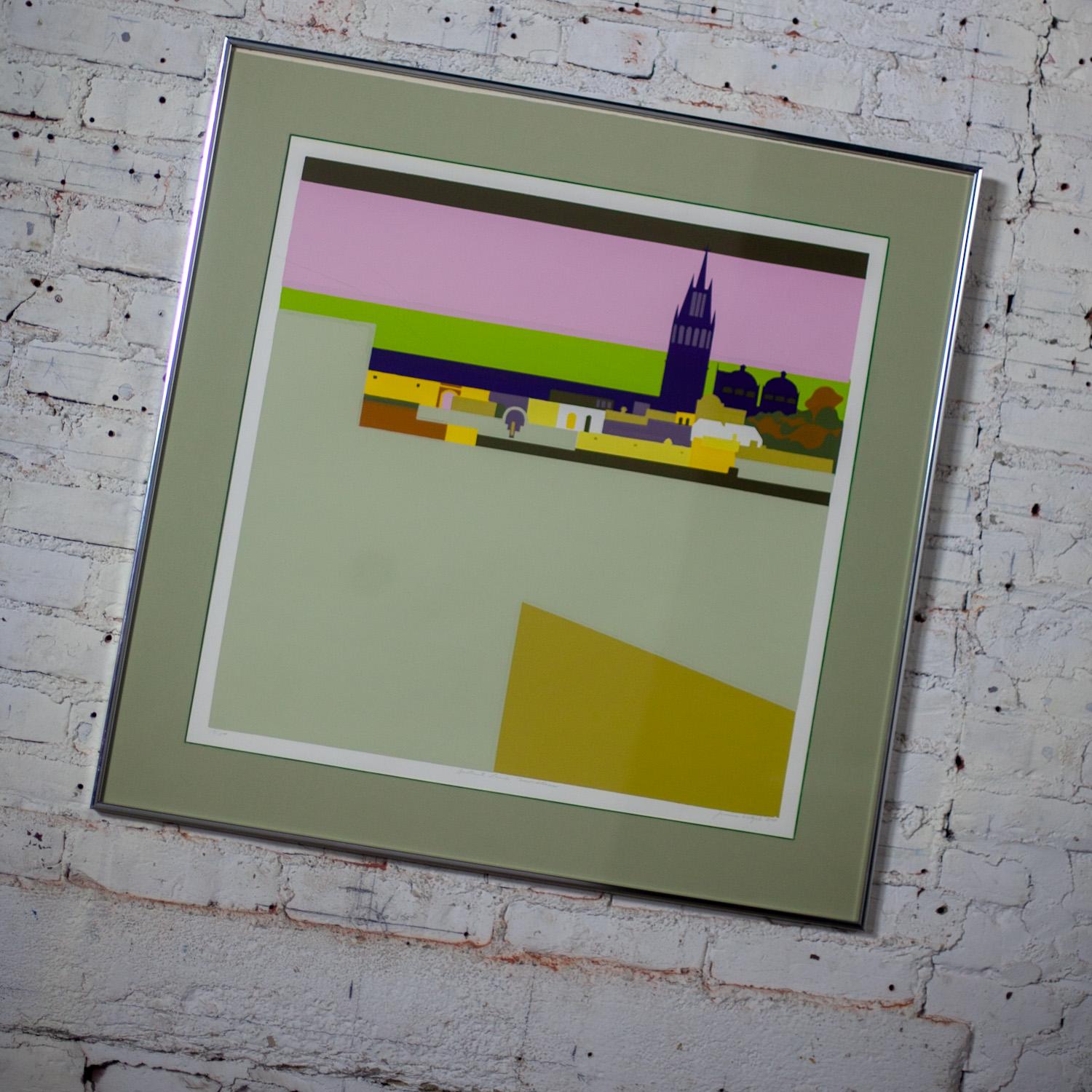 Serigrafía IMP Titulada Distant Land New Skies #19/150 por Janice Wetzel Estadounidense en venta