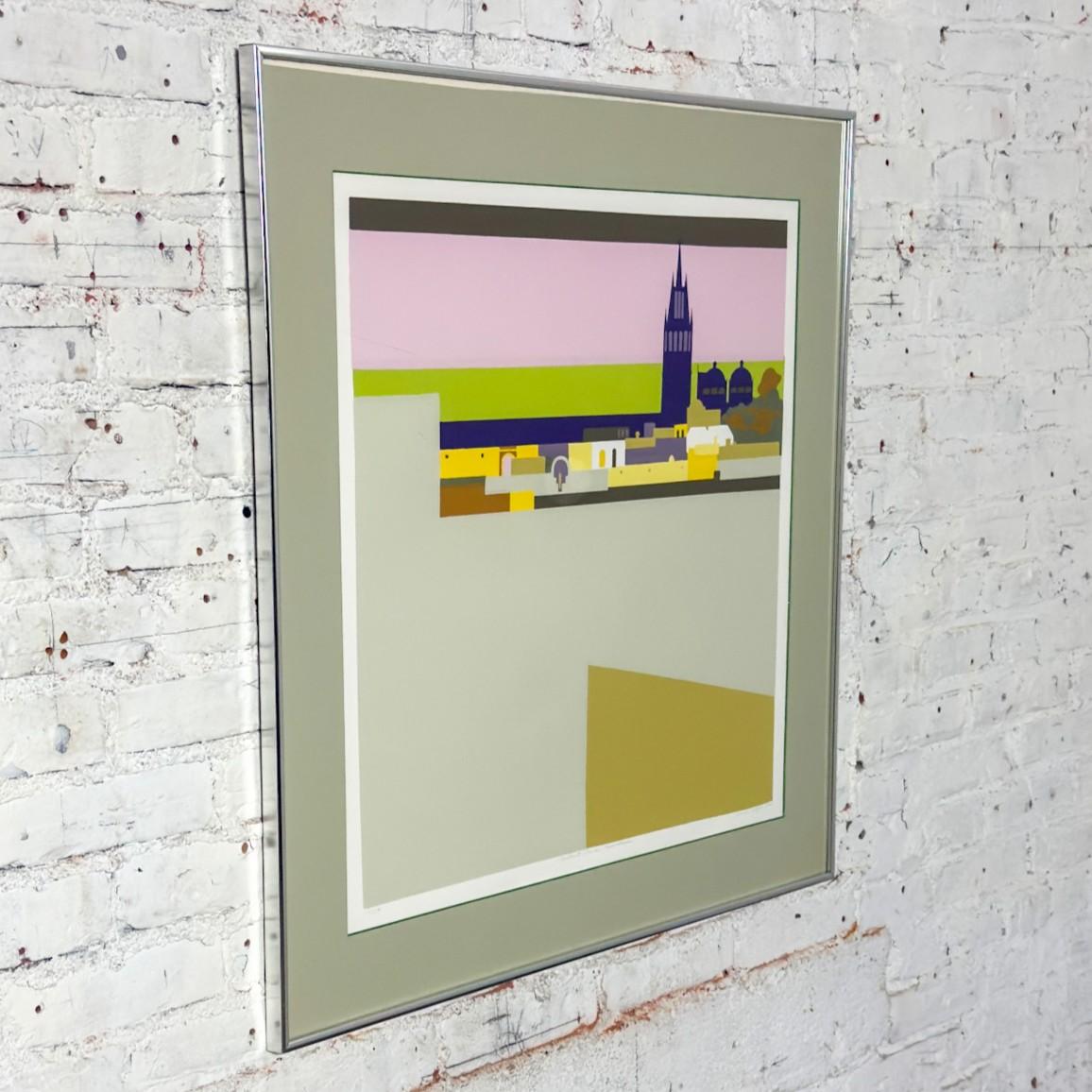 Serigrafía IMP Titulada Distant Land New Skies #19/150 por Janice Wetzel Aluminio en venta