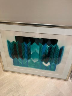 Sérigraphie " la cantique de Salomon " signée Heinz Mack