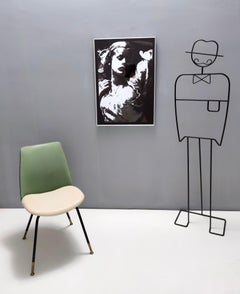 Serigraphy on Rectangular Mirror with a Photo by David Hamilton, 1970s-1980s