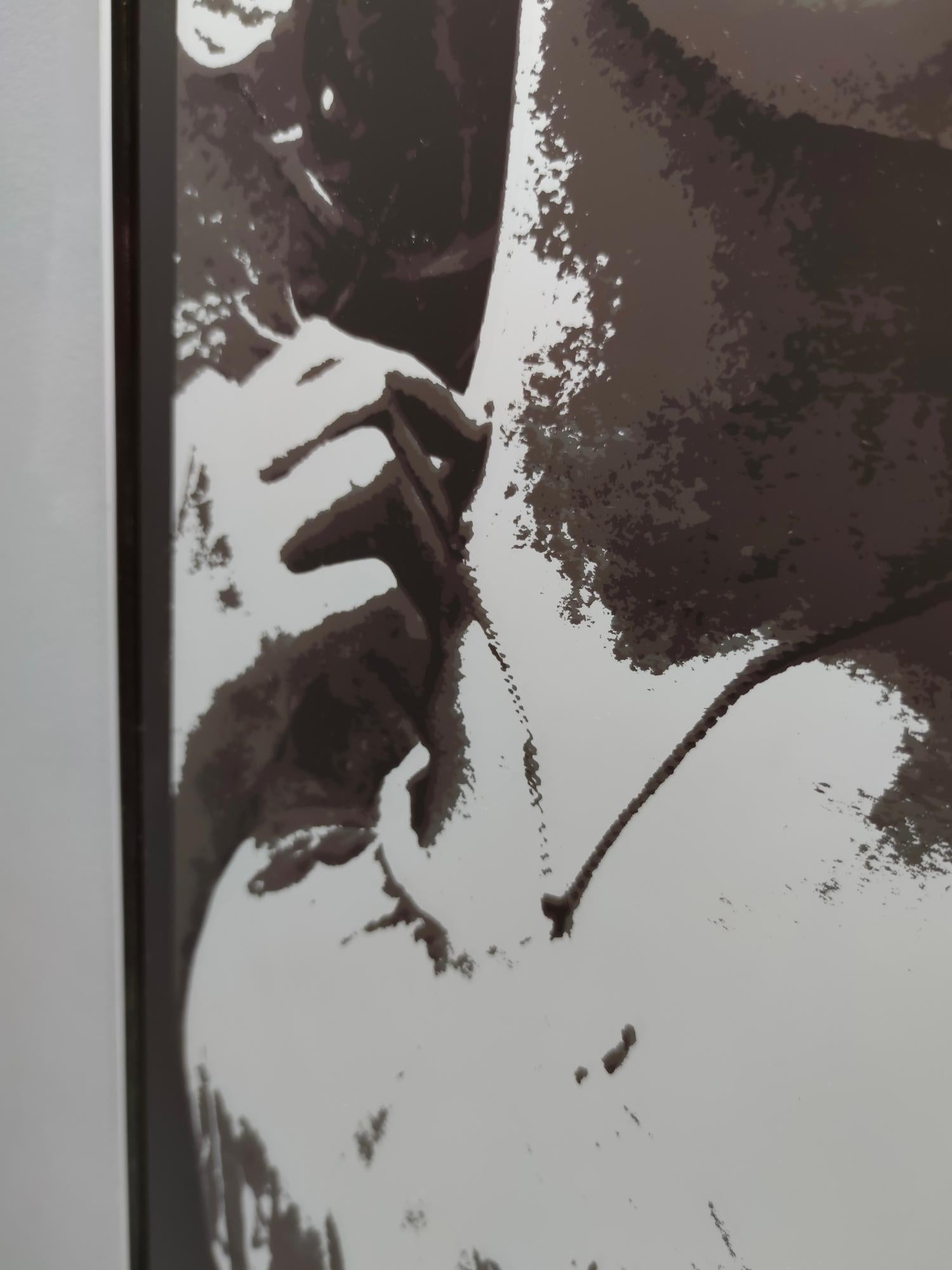 Serigraphie sur miroir rectangulaire avec une photo de David Hamilton, 1970-1980 en vente 2