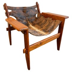 Vintage Sergio Rodrigues Style Rosewood Sling Chair