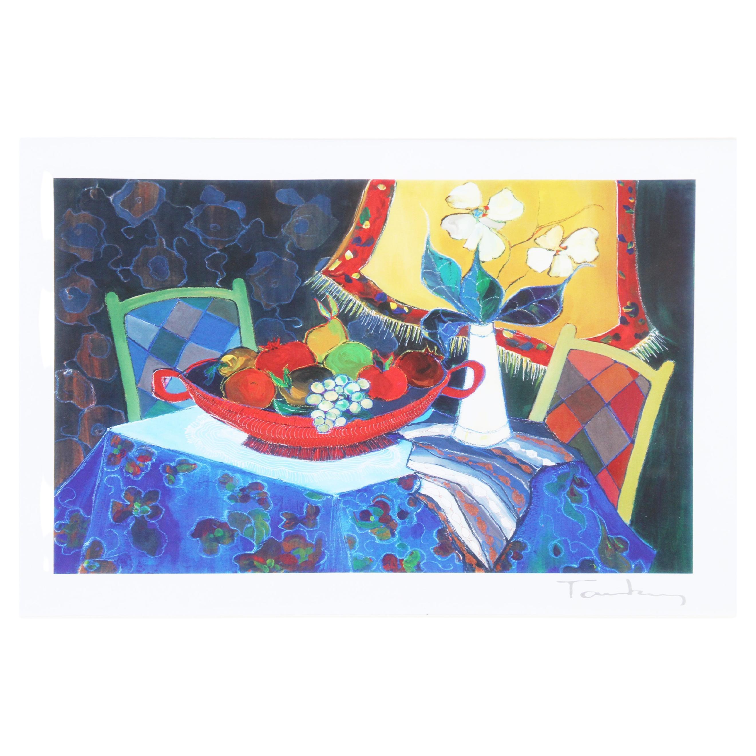 Seriografia di Itzchak Tarkay 2013 "Troppo freddo in casa".