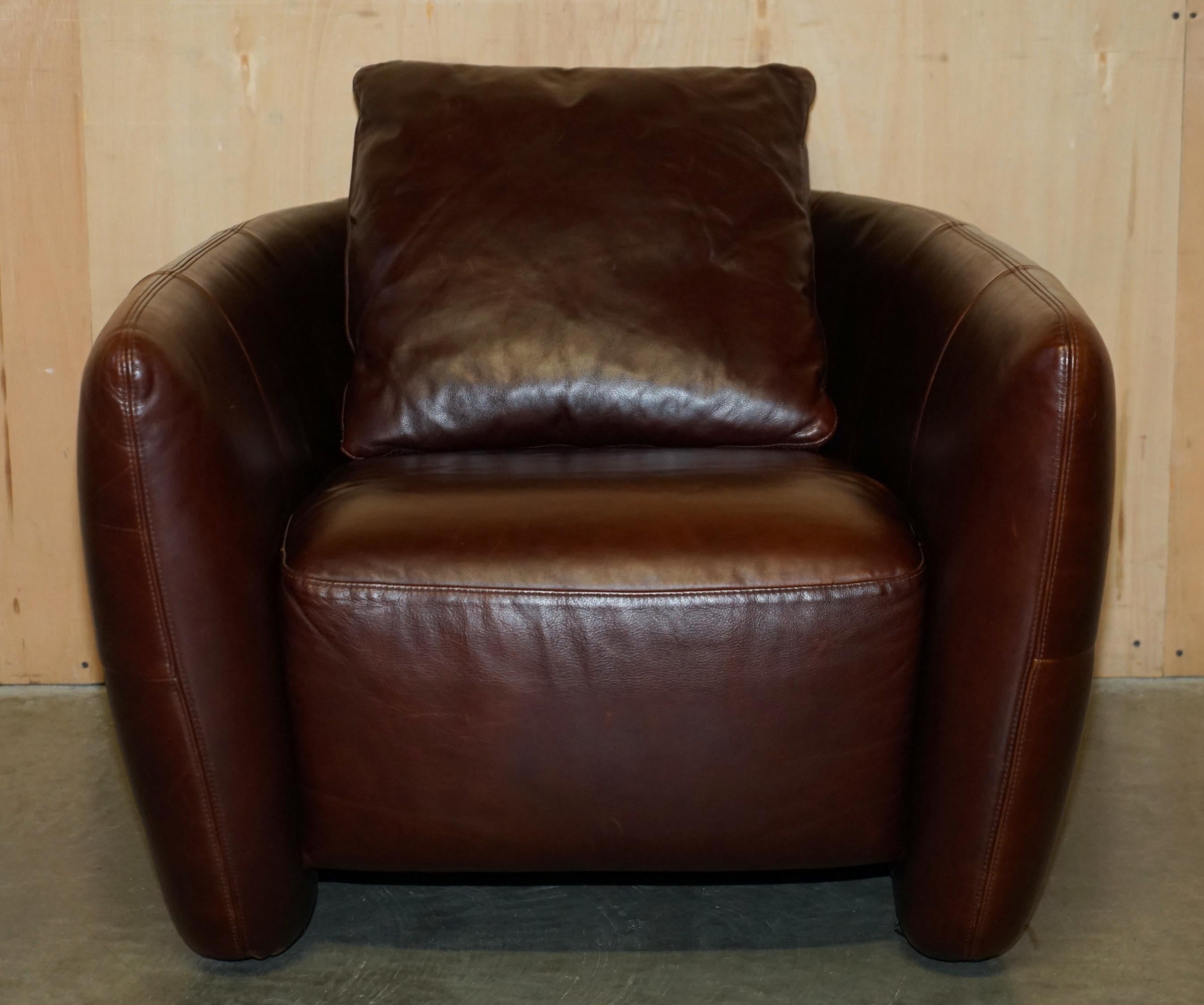 Royal House Antiques

Royal House Antiques is delighted to offer for sale this stunning original Natuzzi hand made in Italy club or tub brown leather armchair with original scatter cushions 

Please note the delivery fee listed is just a guide, it