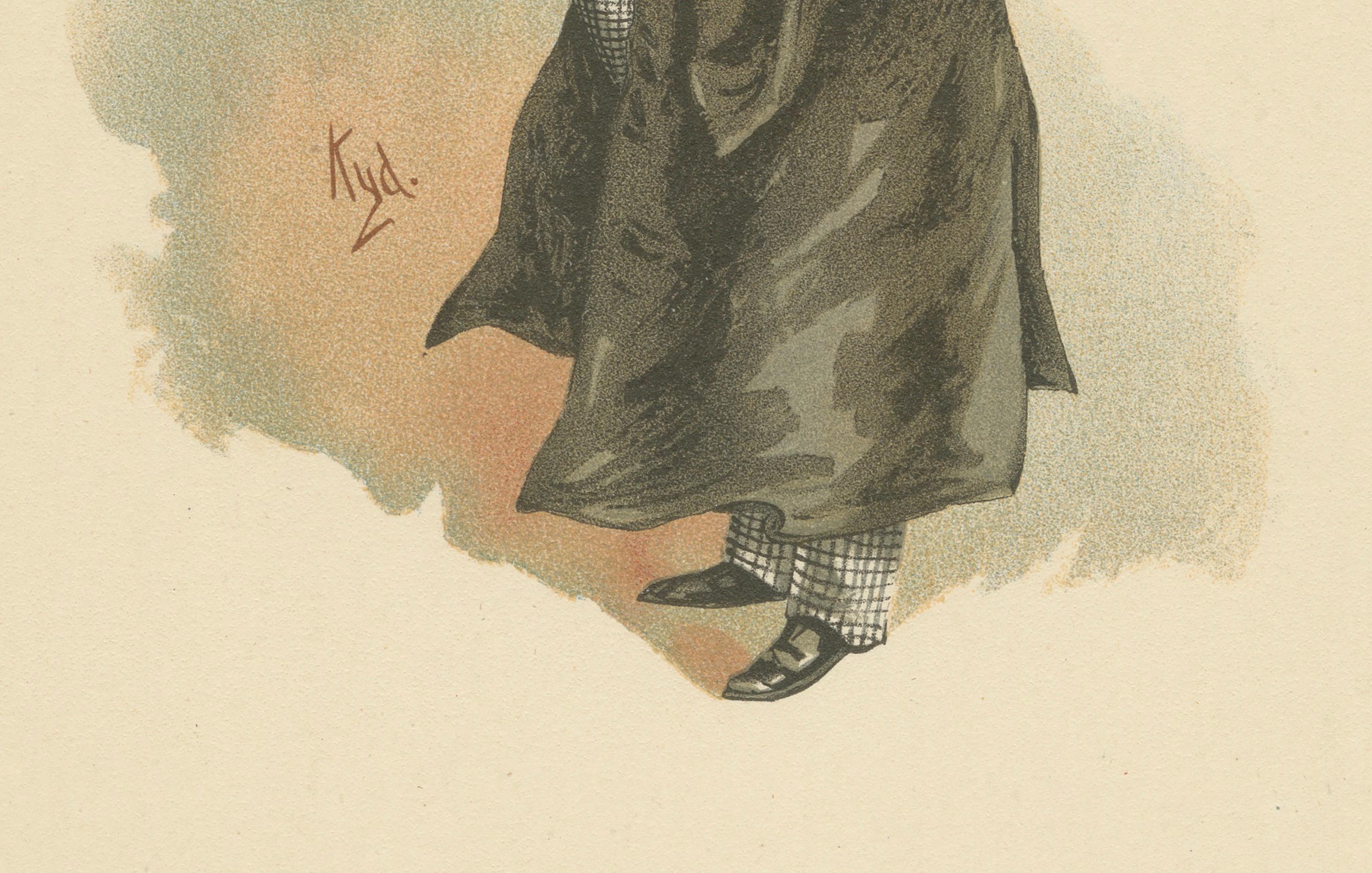 Serjeant Buzfuz aus den Pickwick Papers - Kyd Charakterdruck nach Dickens, um 1889 im Zustand „Gut“ im Angebot in Langweer, NL