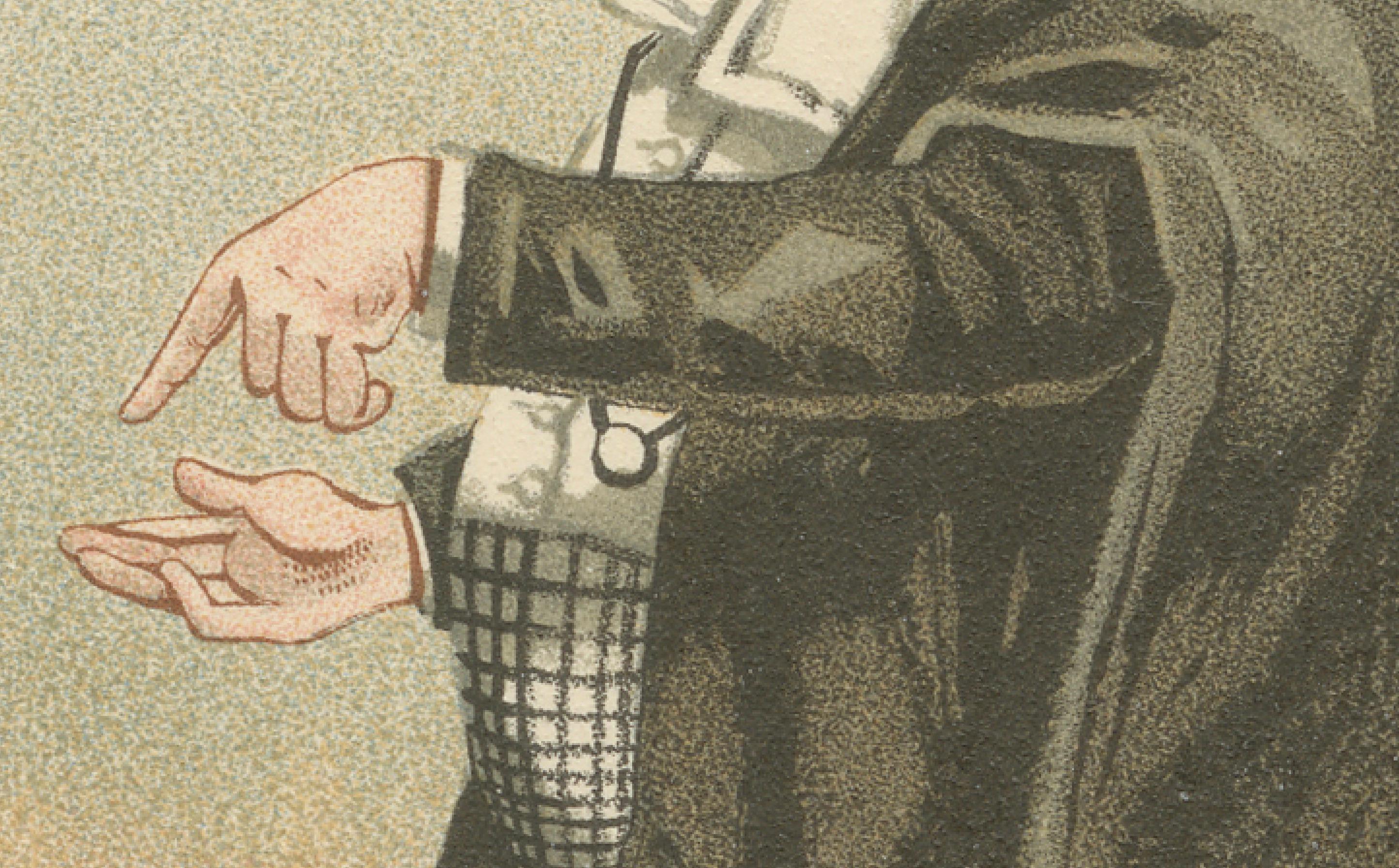 Serjeant Buzfuz aus den Pickwick Papers - Kyd Charakterdruck nach Dickens, um 1889 (19. Jahrhundert) im Angebot
