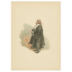 Serjeant Buzfuz de Pickwick Papers - Kyd Character Print según Dickens, c.1889