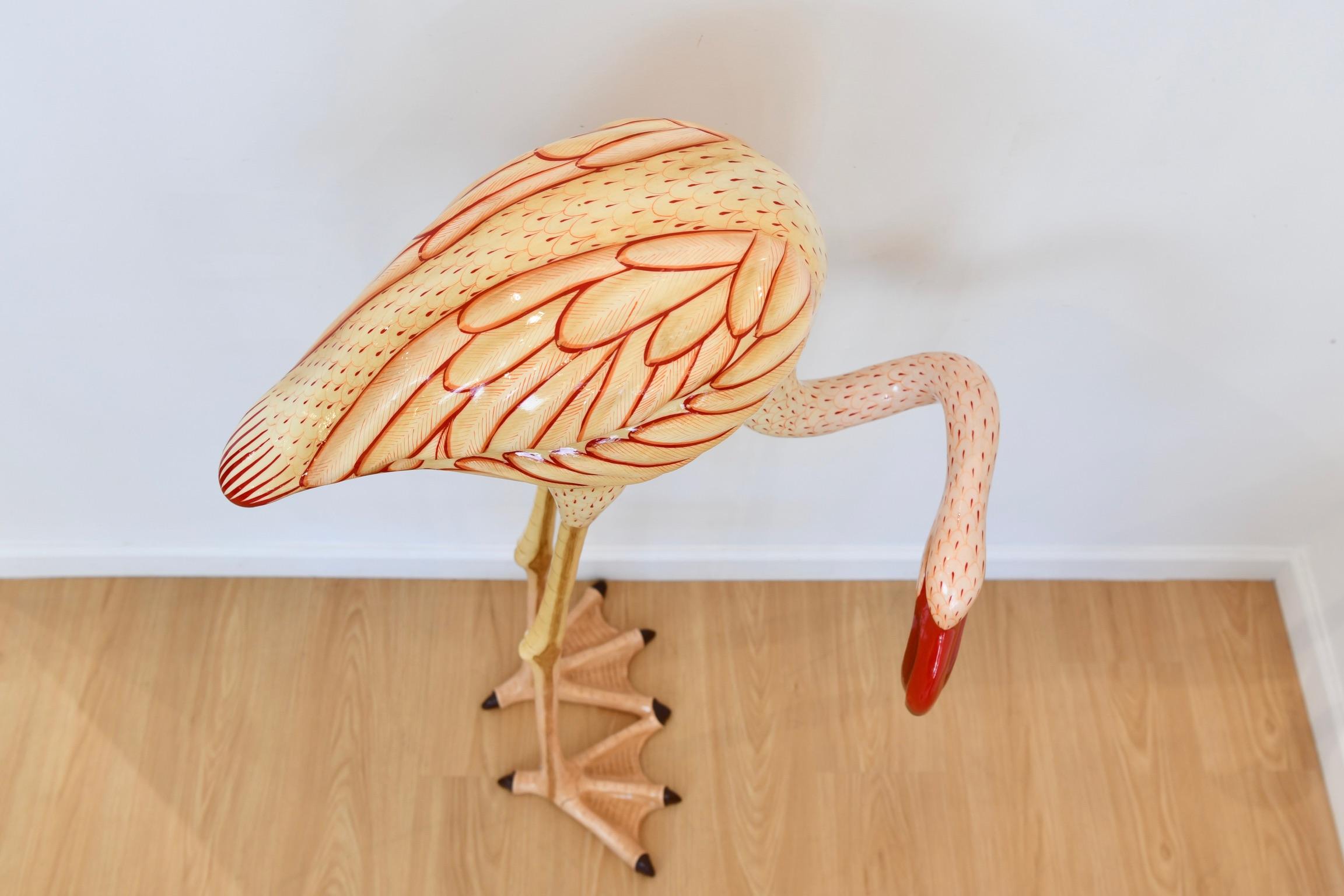Sermel Tonala Papier Mache Flamingo 7