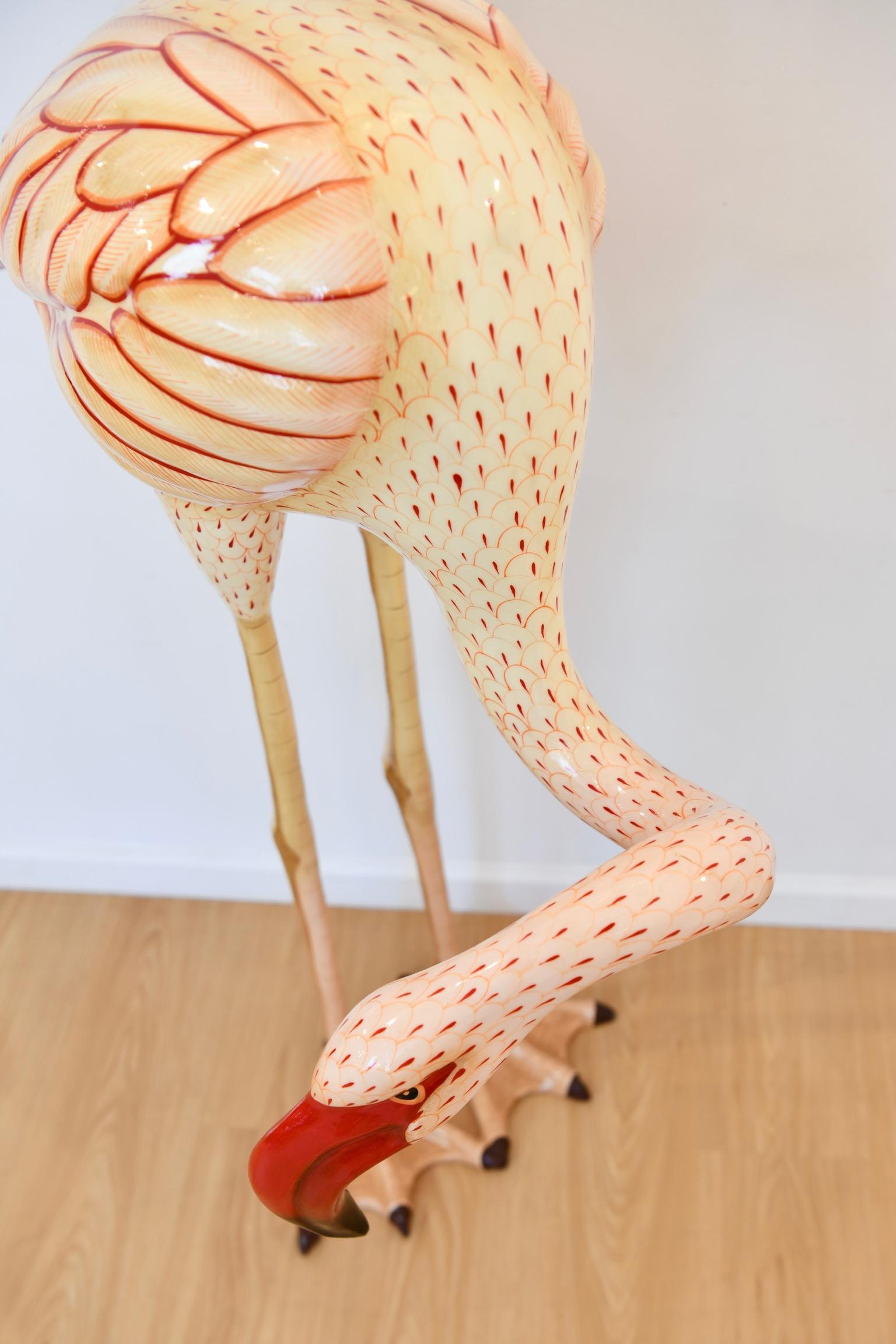Sermel Tonala Papier Mache Flamingo 10