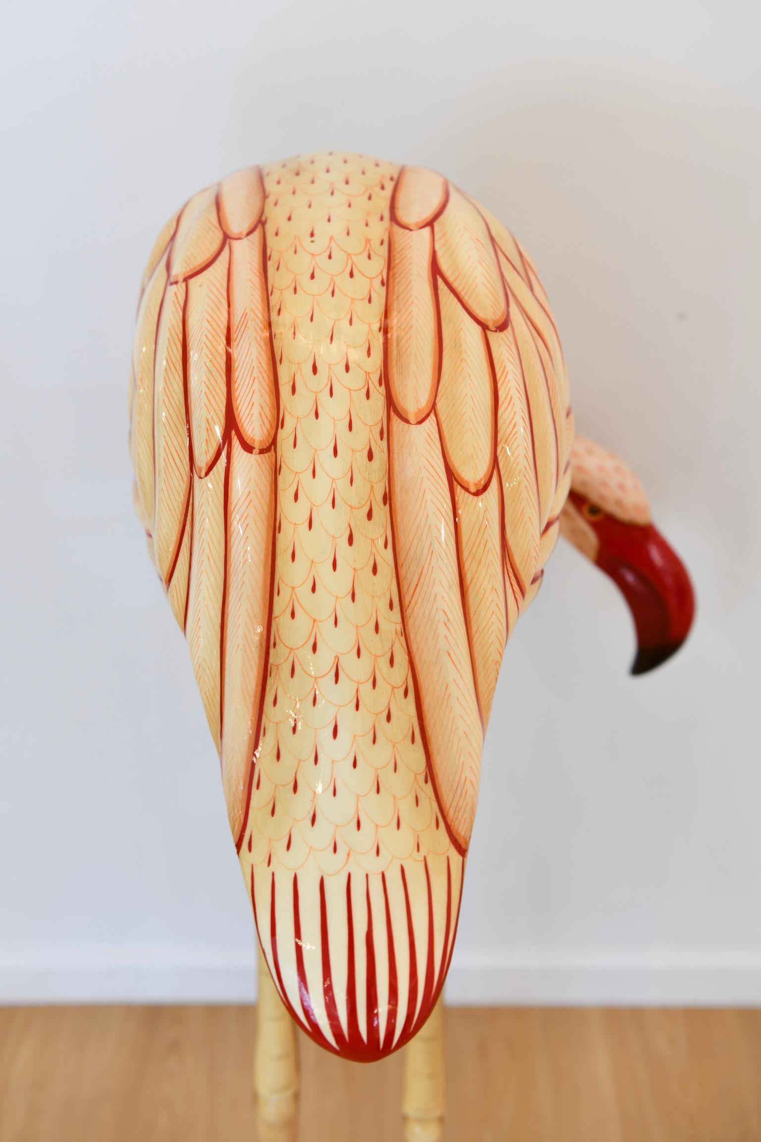Sermel Tonala Papier Mache Flamingo 12