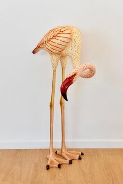 Sermel Tonala Papier Mache Flamingo