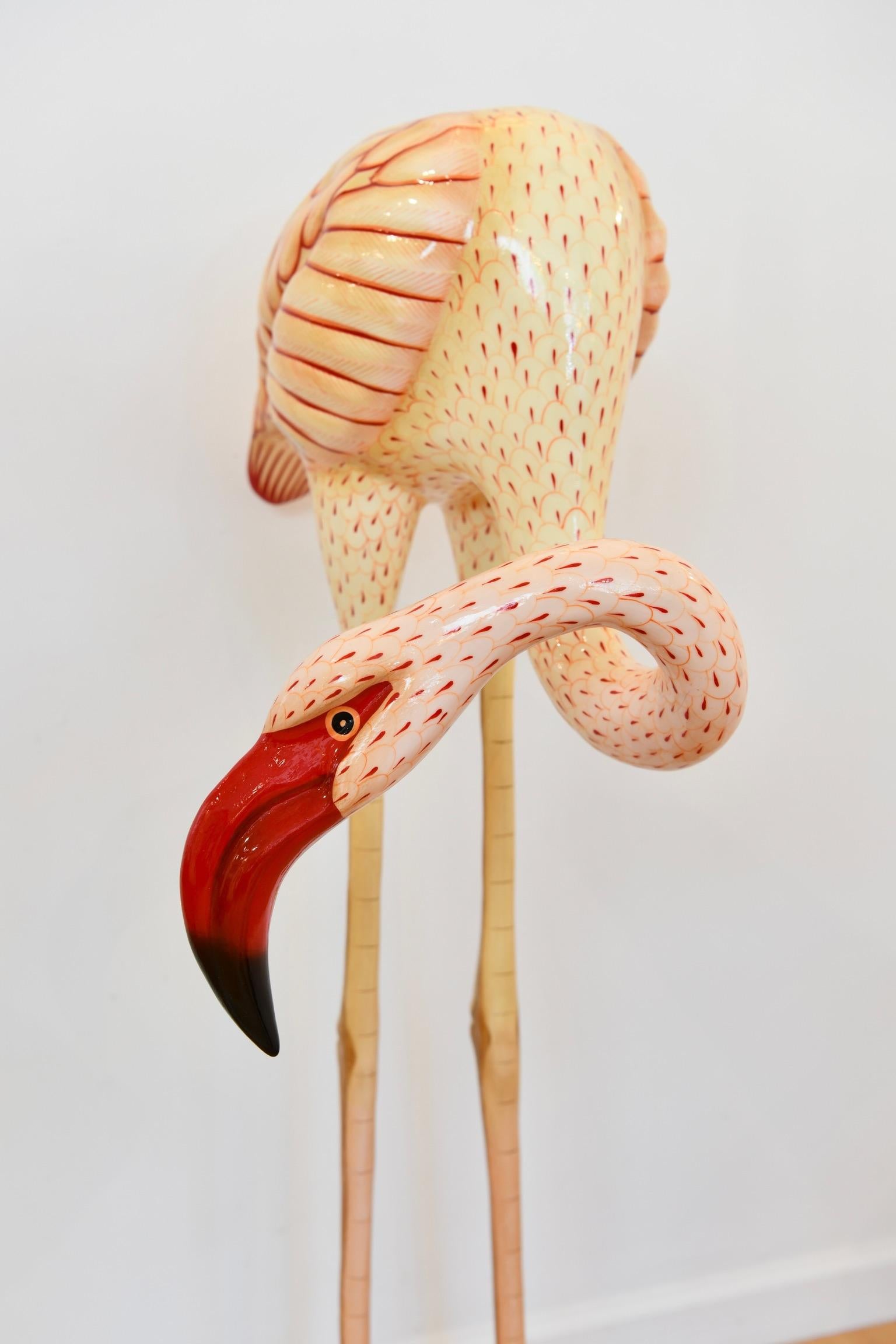 20th Century Sermel Tonala Papier Mache Flamingo