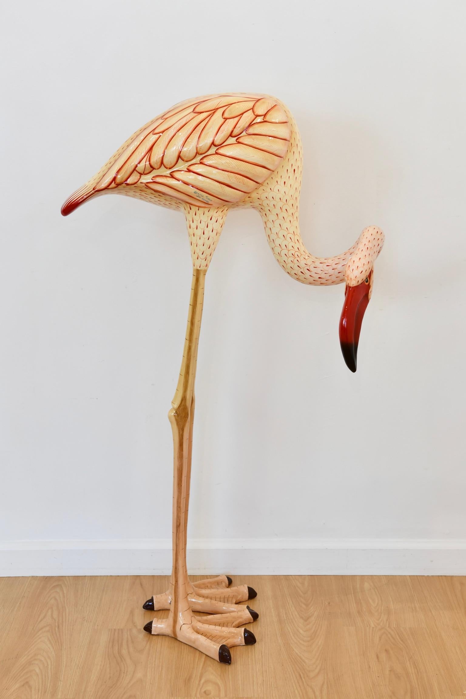 Sermel Tonala Papier Mache Flamingo 1