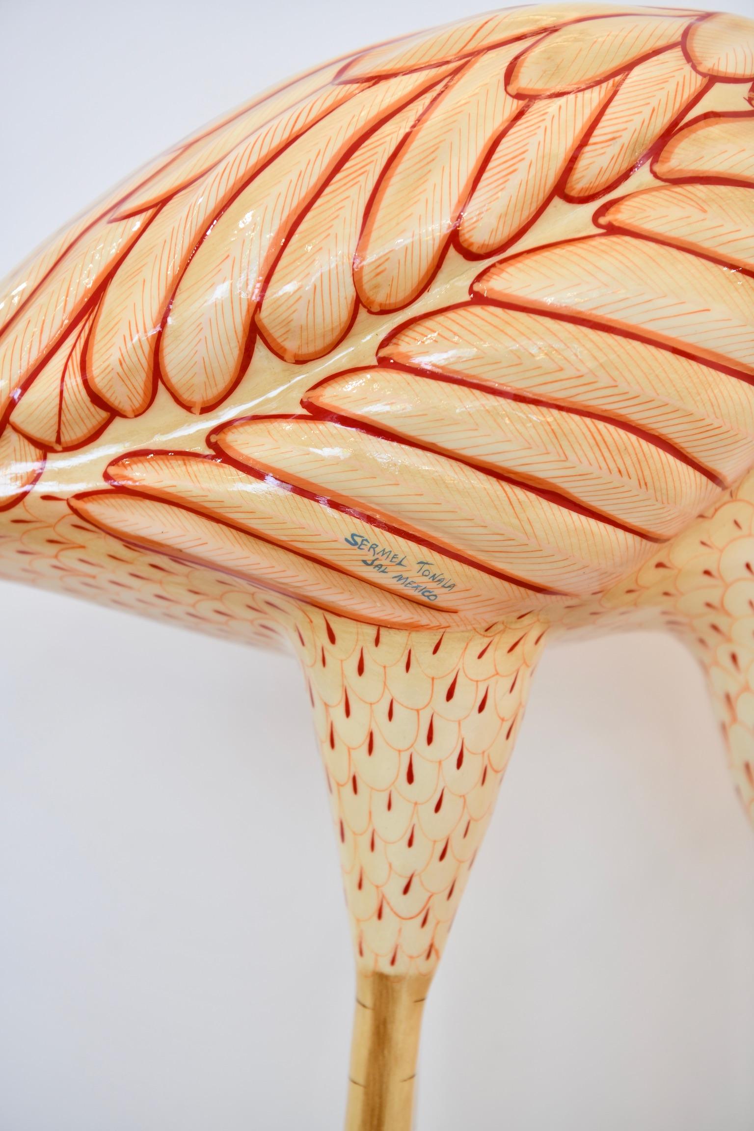 Sermel Tonala Papier Mache Flamingo 2