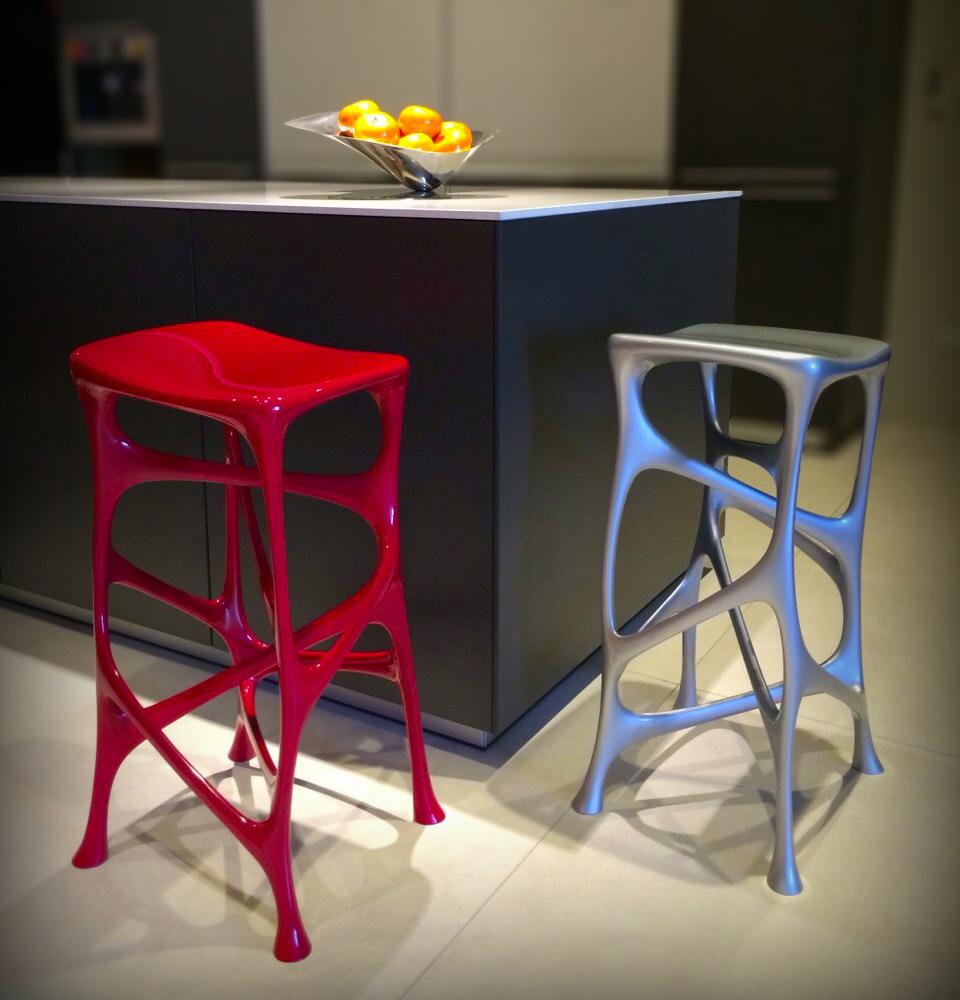 American Serous Bar Stools - Set of (2) as in the Black Panther Film by Marvel Studios For Sale