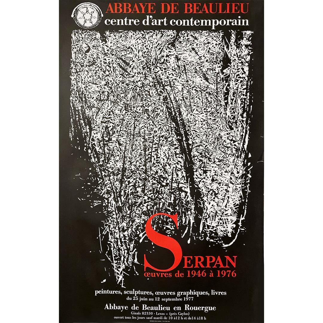 Original poster of Serpan's exhibition in 1977 at the Beaulieu Abbey.

Jaroslav Sossountzov Serpan, born on June 4, 1922 in Karlštejn near Prague and died on May 12, 1976 in the Pyrenees of Ariège, is a French-Czech artist.

Arrived in France in