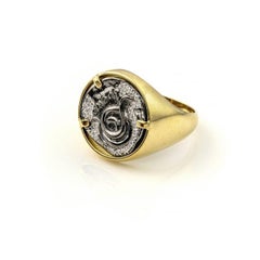 Bague serpent en or, argent et diamants