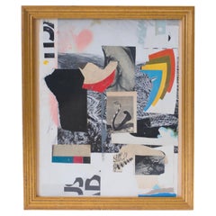 Collage di serpenti di Sébastien Coutheillas, incorniciato