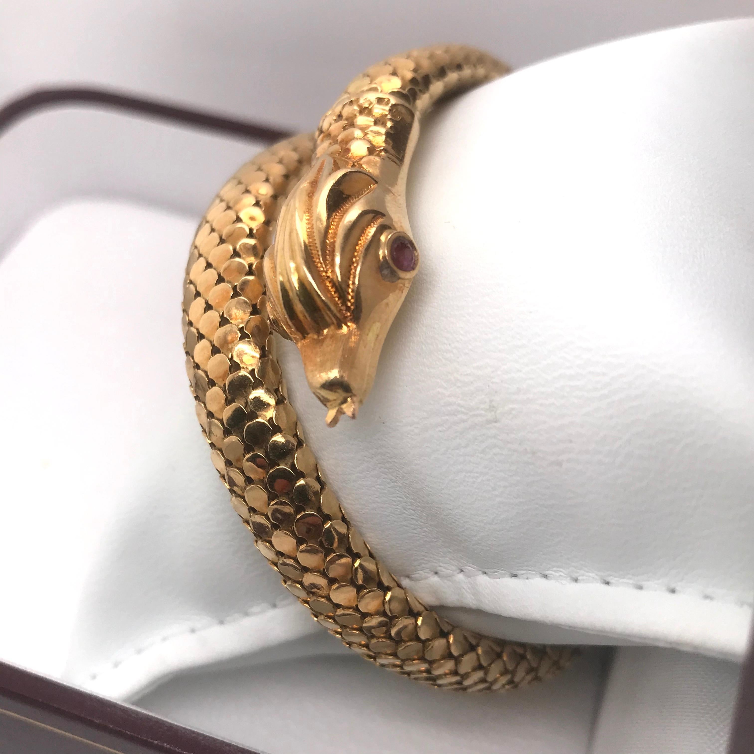 Women's Snake 18K Cuff Bracelet