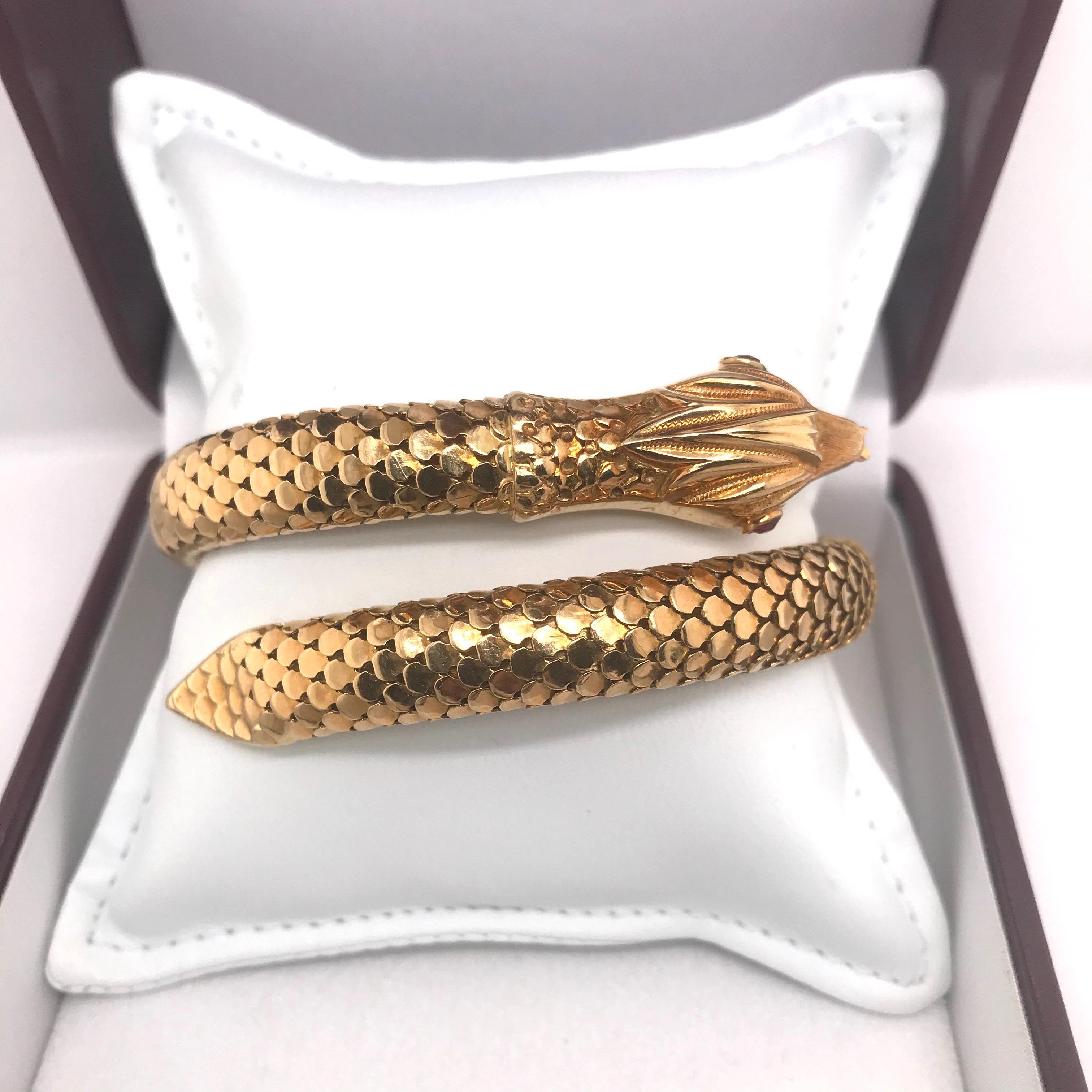 Snake 18K Cuff Bracelet 1