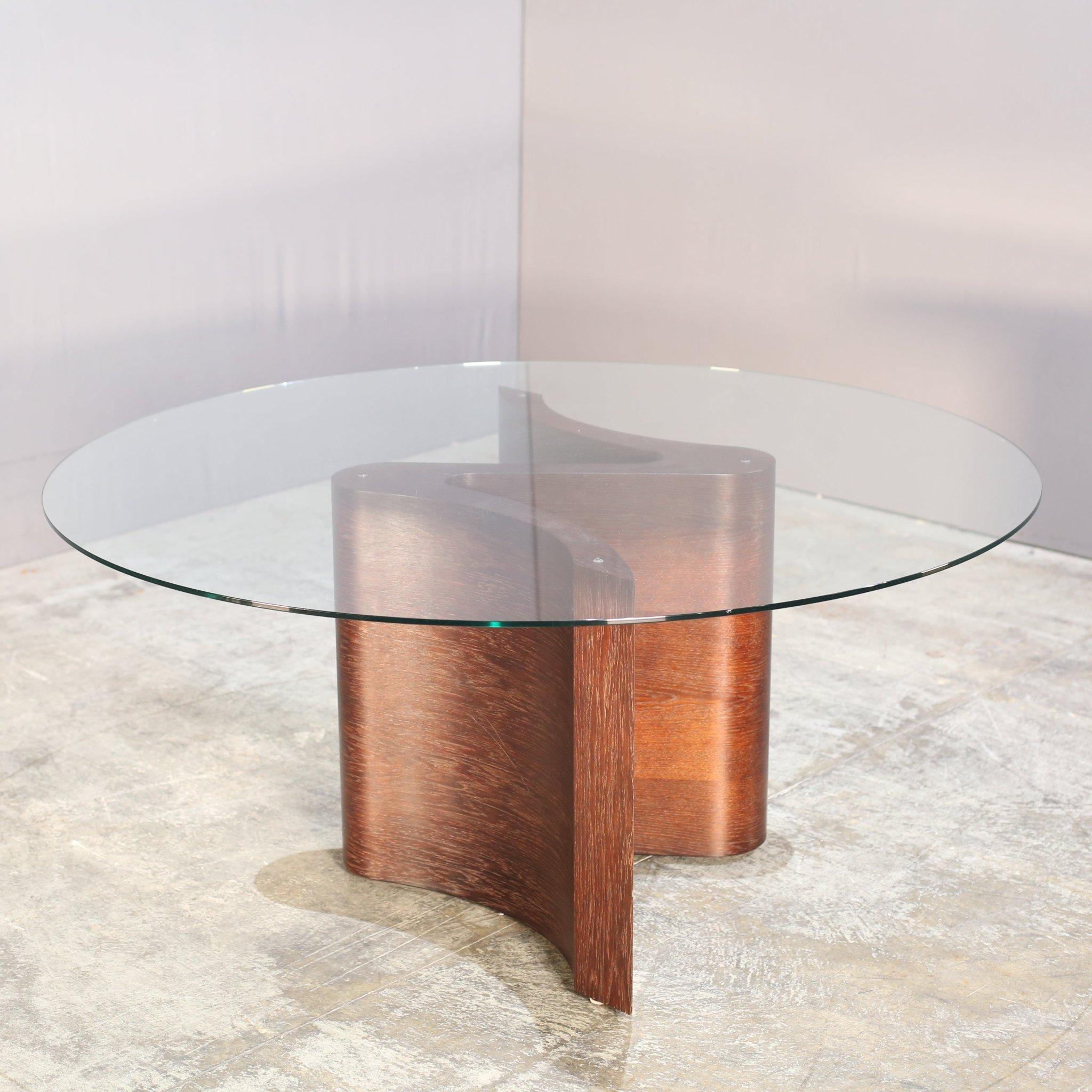 Moderne Table de salle à manger serpentine de Tom Schneider en vente