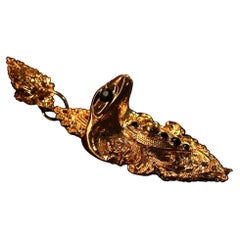 Serpent earrings: Hand-Sculpted Gothic Luxury in 24K Gold, Statement Jewellery