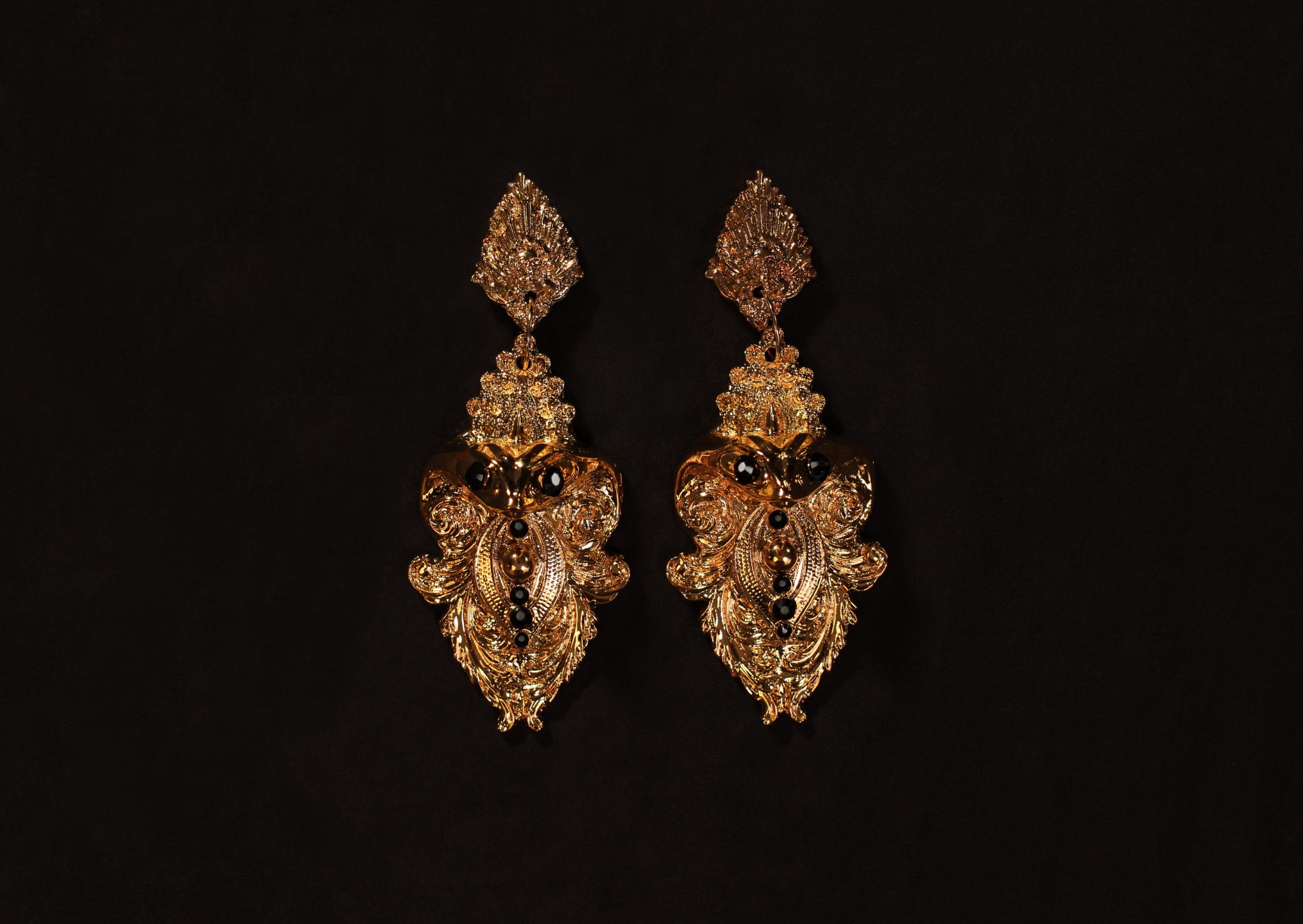 Women's or Men's Serpent earrings: Hand-Sculpted Gothic Luxury in Sterling Silver, Bold design For Sale
