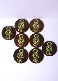 Serpent Snake Coasters, Set of 8