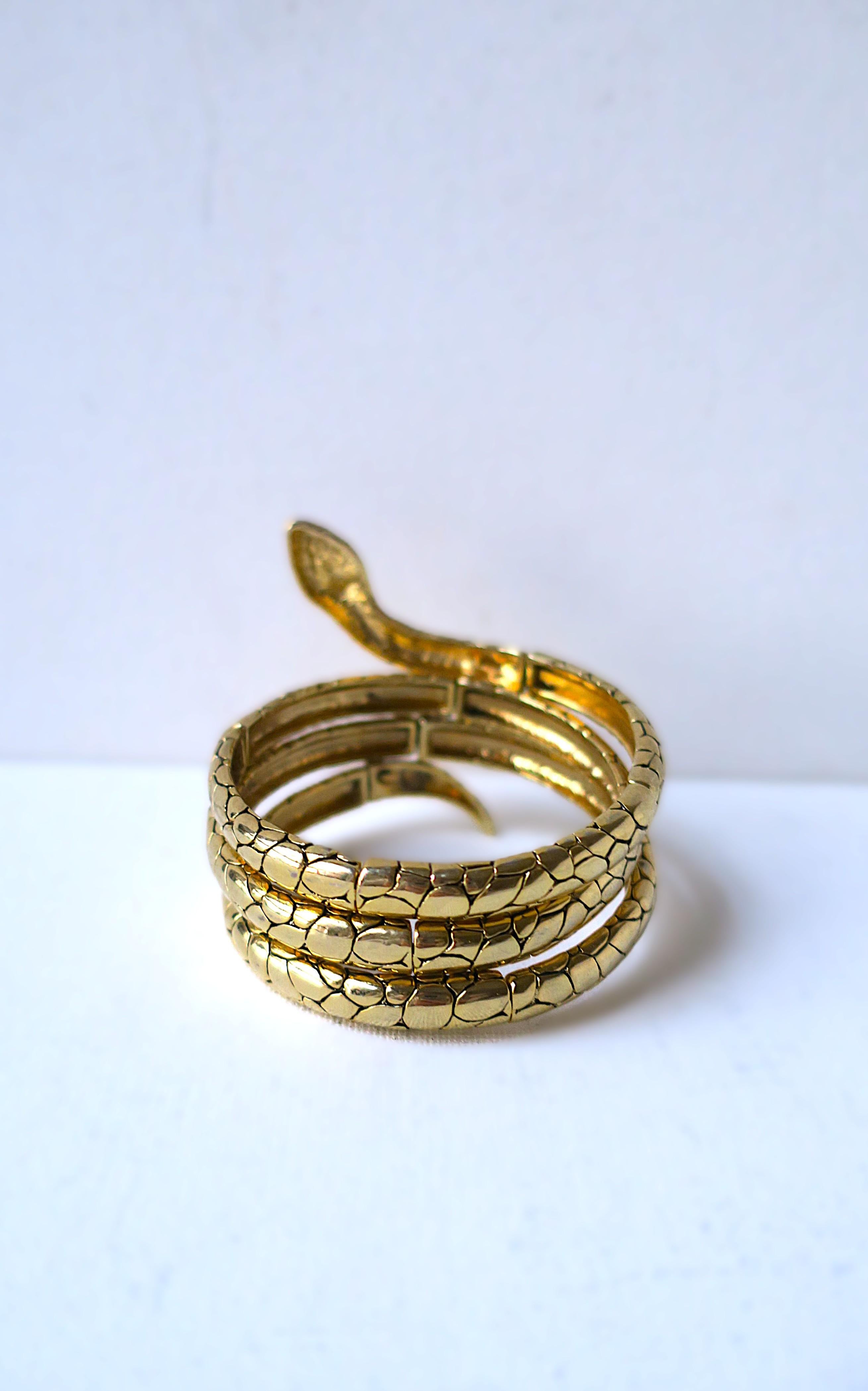 Bracelet manchette serpent 5