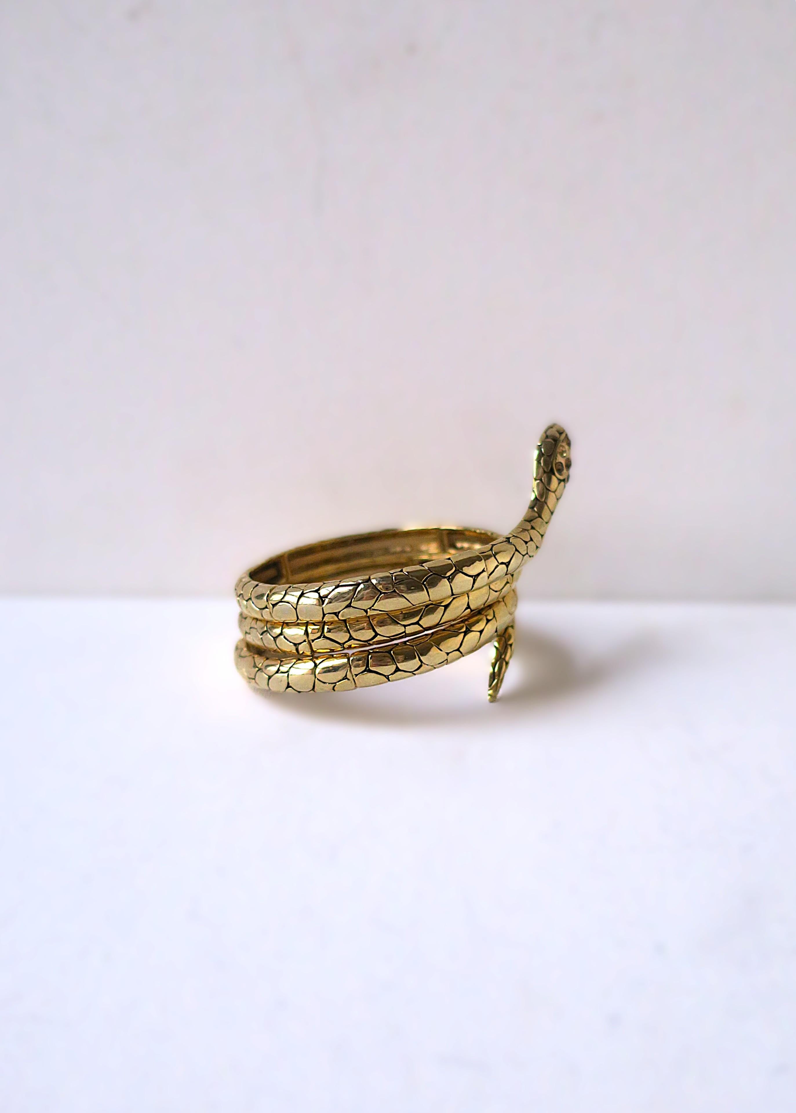 Bracelet manchette serpent 6