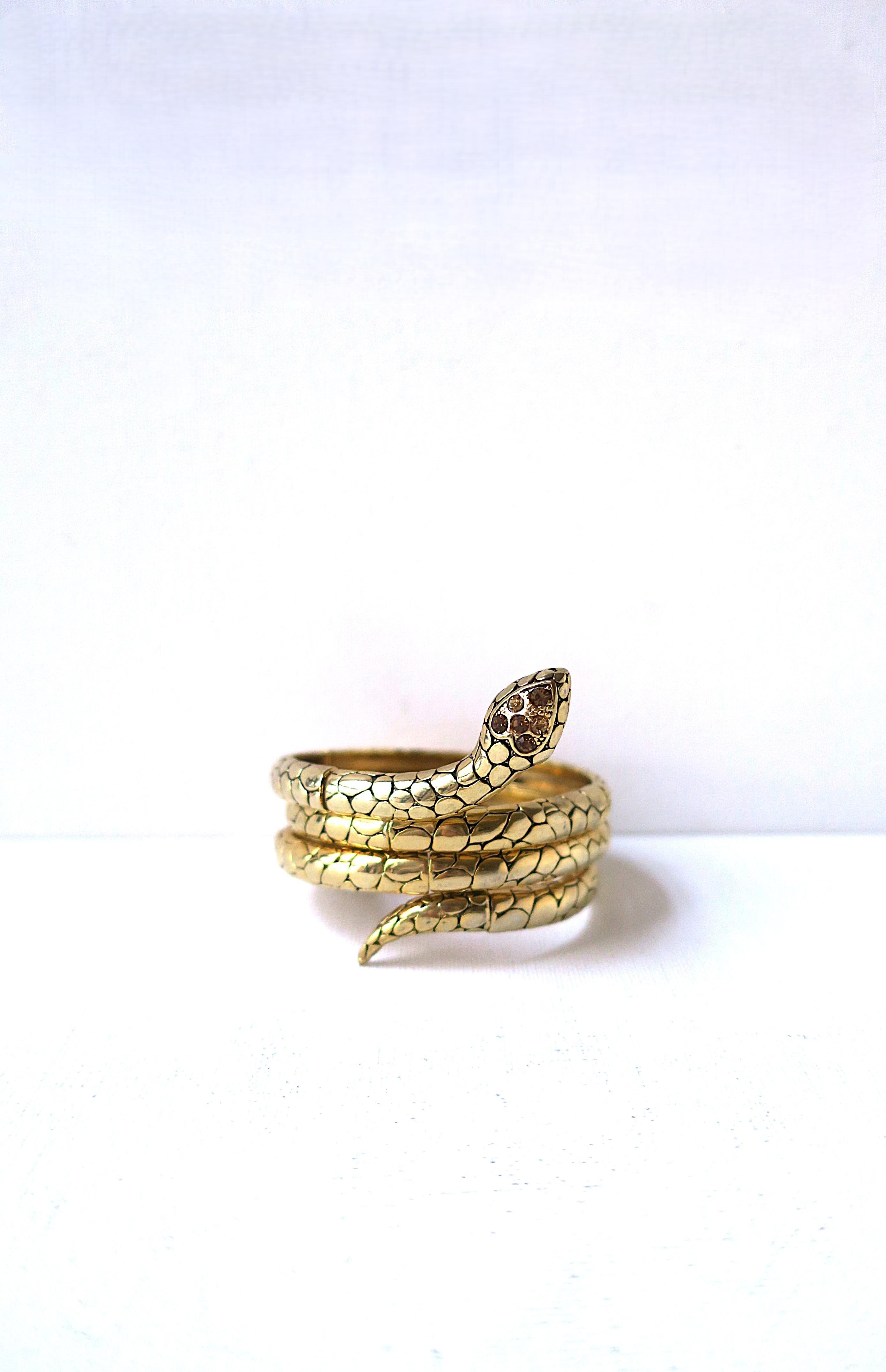Bracelet manchette serpent 2