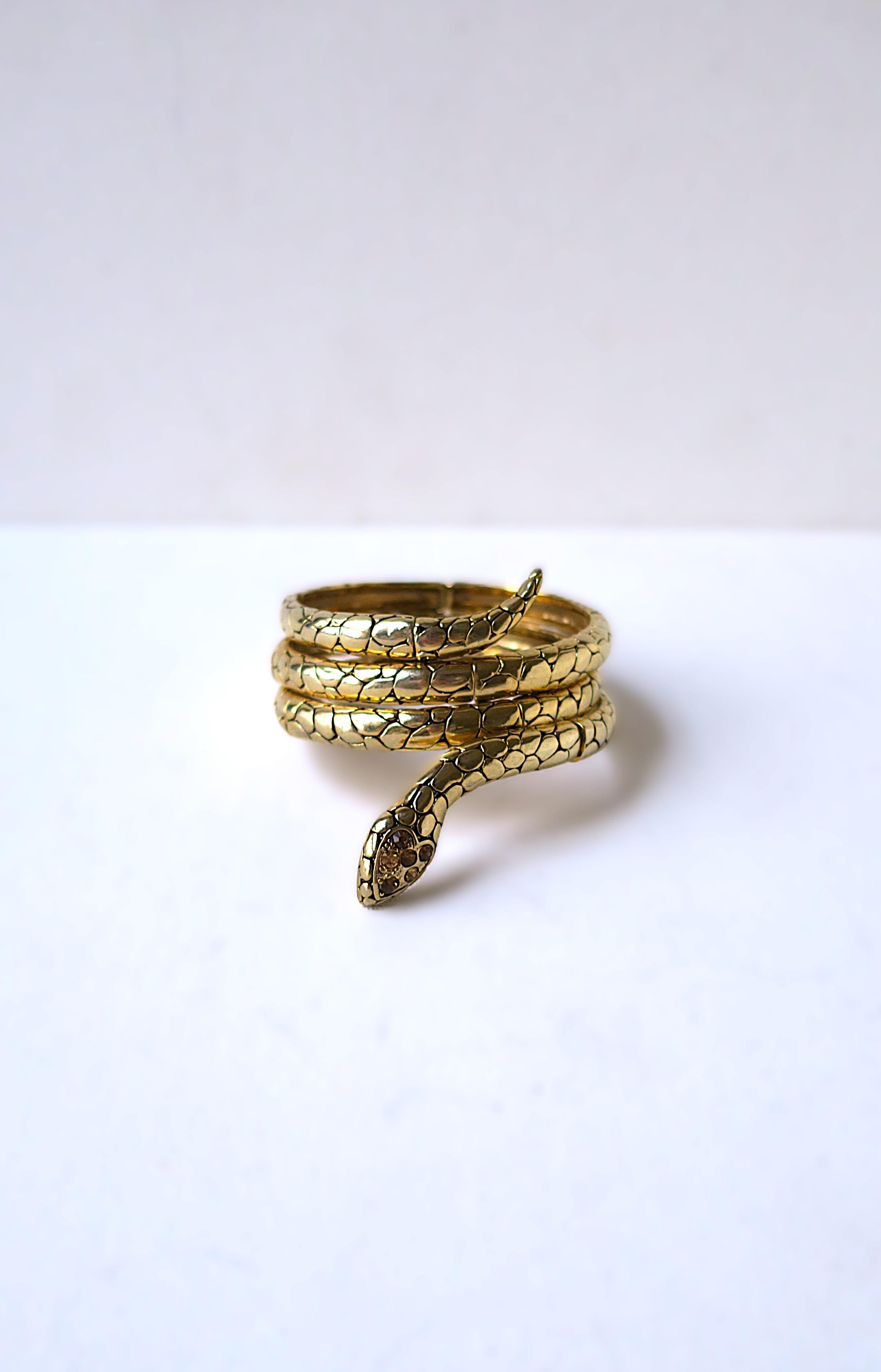 Bracelet manchette serpent 3