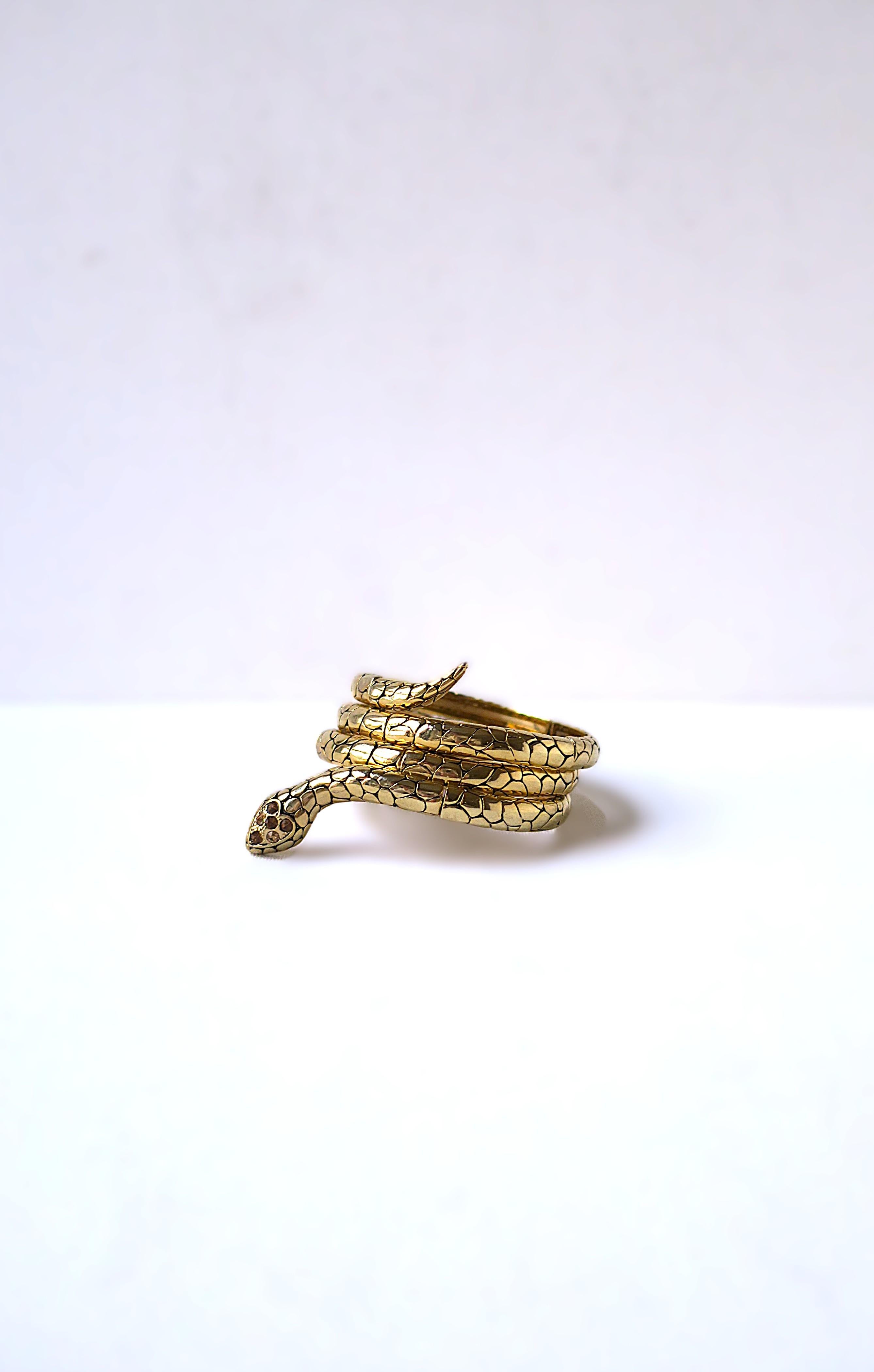 Bracelet manchette serpent 4