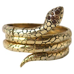 Bracelet manchette serpent