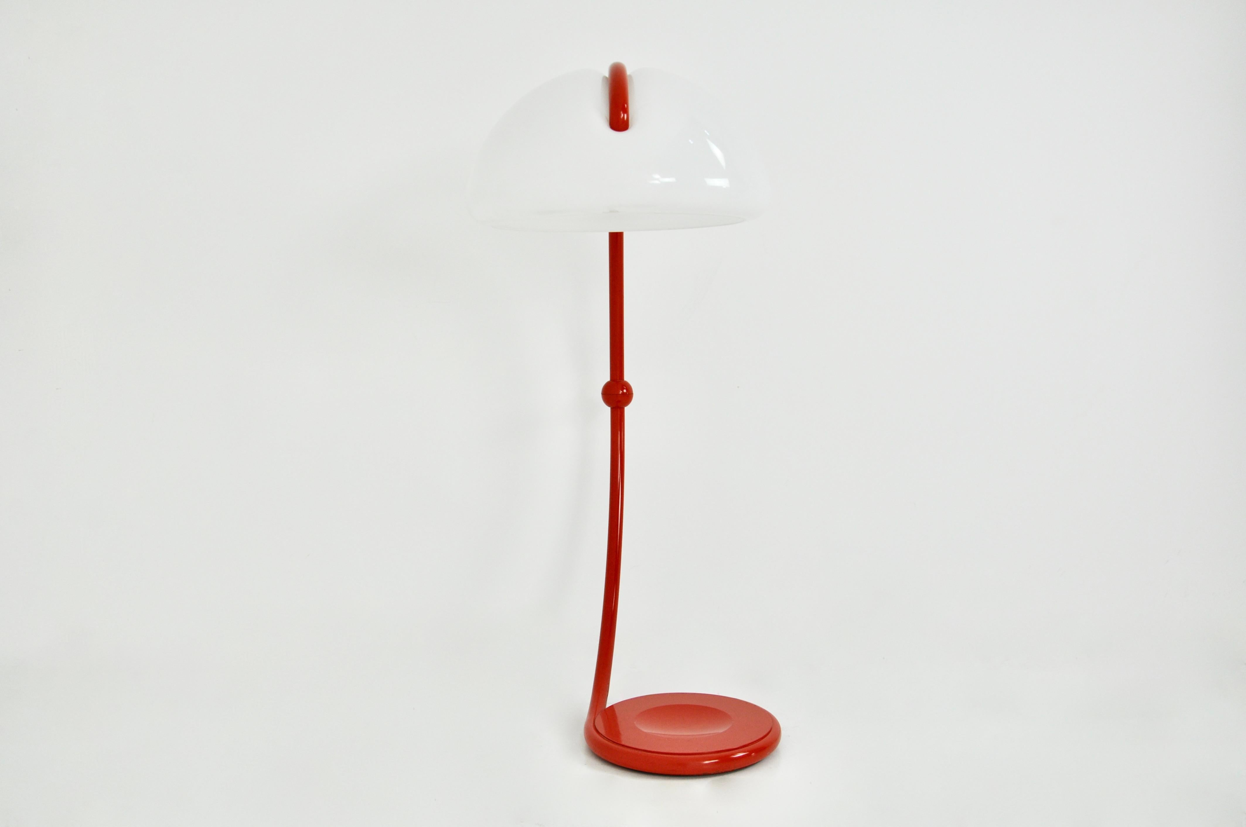 Mid-Century Modern Serpente Floor Lamp by Elio Martinelli for Martinelli Luce, 1960s