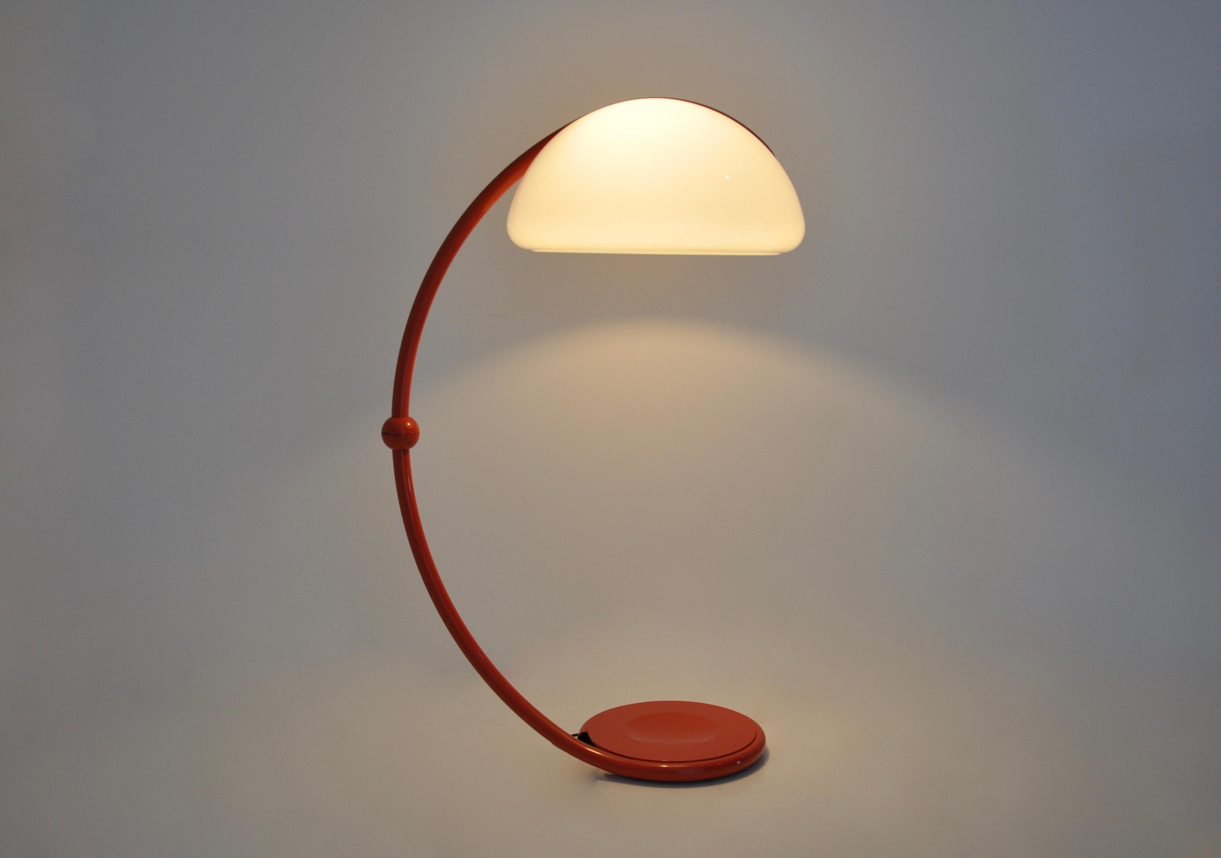 Mid-20th Century Serpente Floor Lamp by Elio Martinelli for Martinelli Luce, 1960s