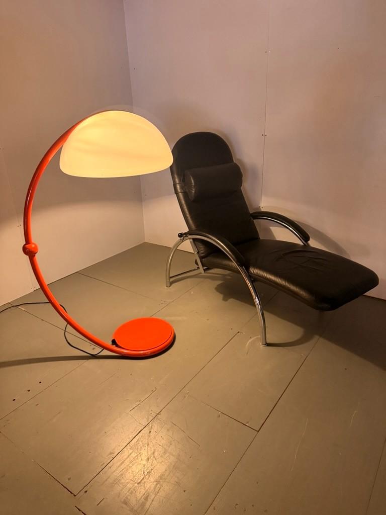 Mid-Century Modern Serpente Floor lamp Elio Martinelli modello 2131 Martinelli Luce 1960's- Italy