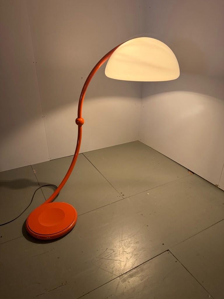 Mid-20th Century Serpente Floor lamp Elio Martinelli modello 2131 Martinelli Luce 1960's- Italy
