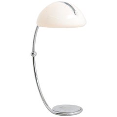 'Serpente' Floor Lamp in Chrome by Elio Martinelli in 1965 for Martinelli Luce