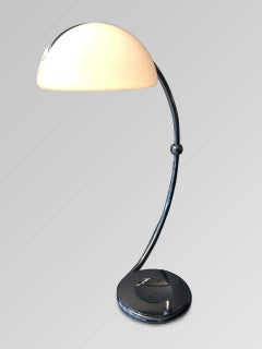 Serpente Floor Lamp Made in Chrome Steel by Artemide Elio Martinelli, 1970s