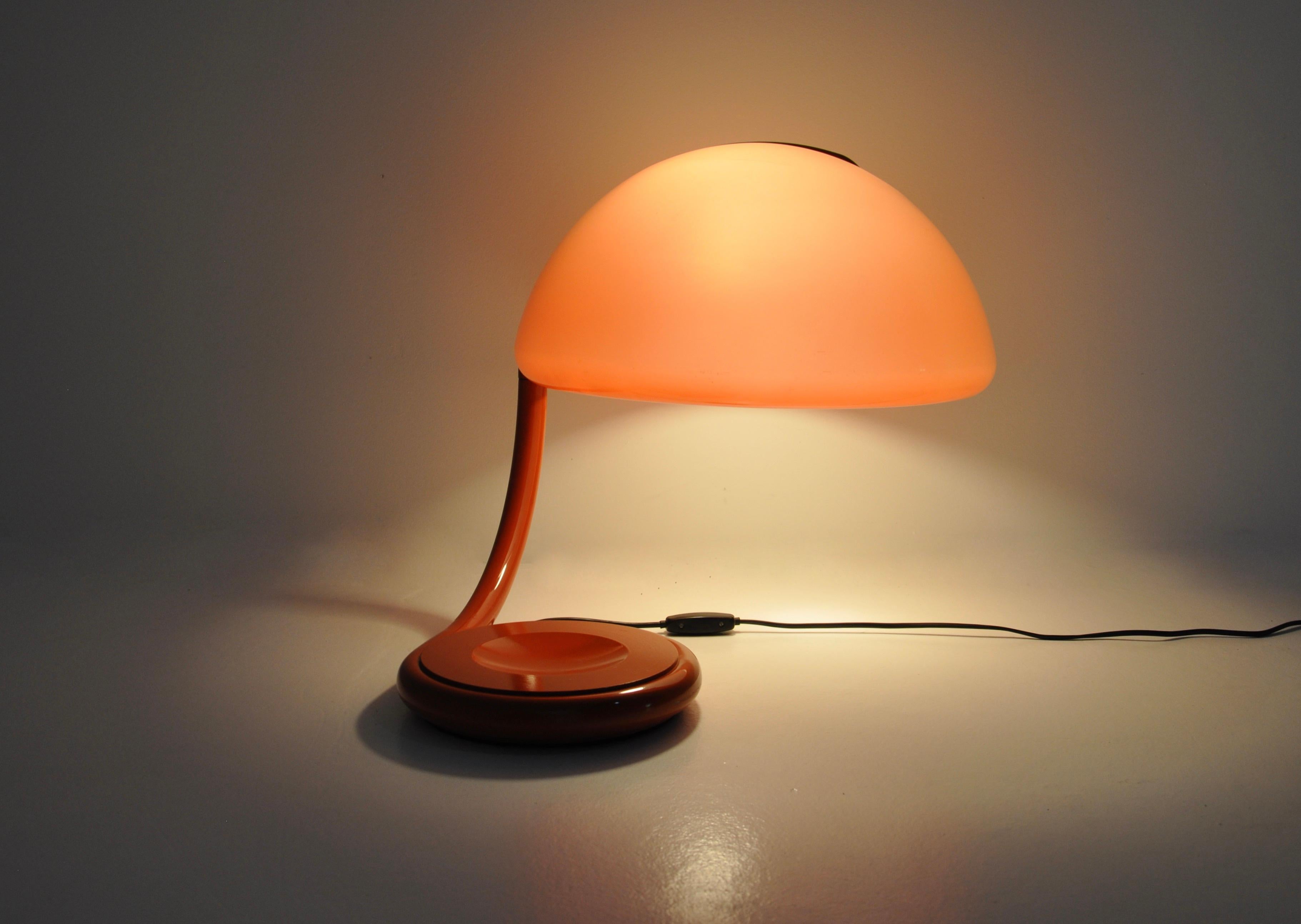 Serpente Table Lamp by Elio Martinelli for Martinelli Luce, 1960s For Sale 4