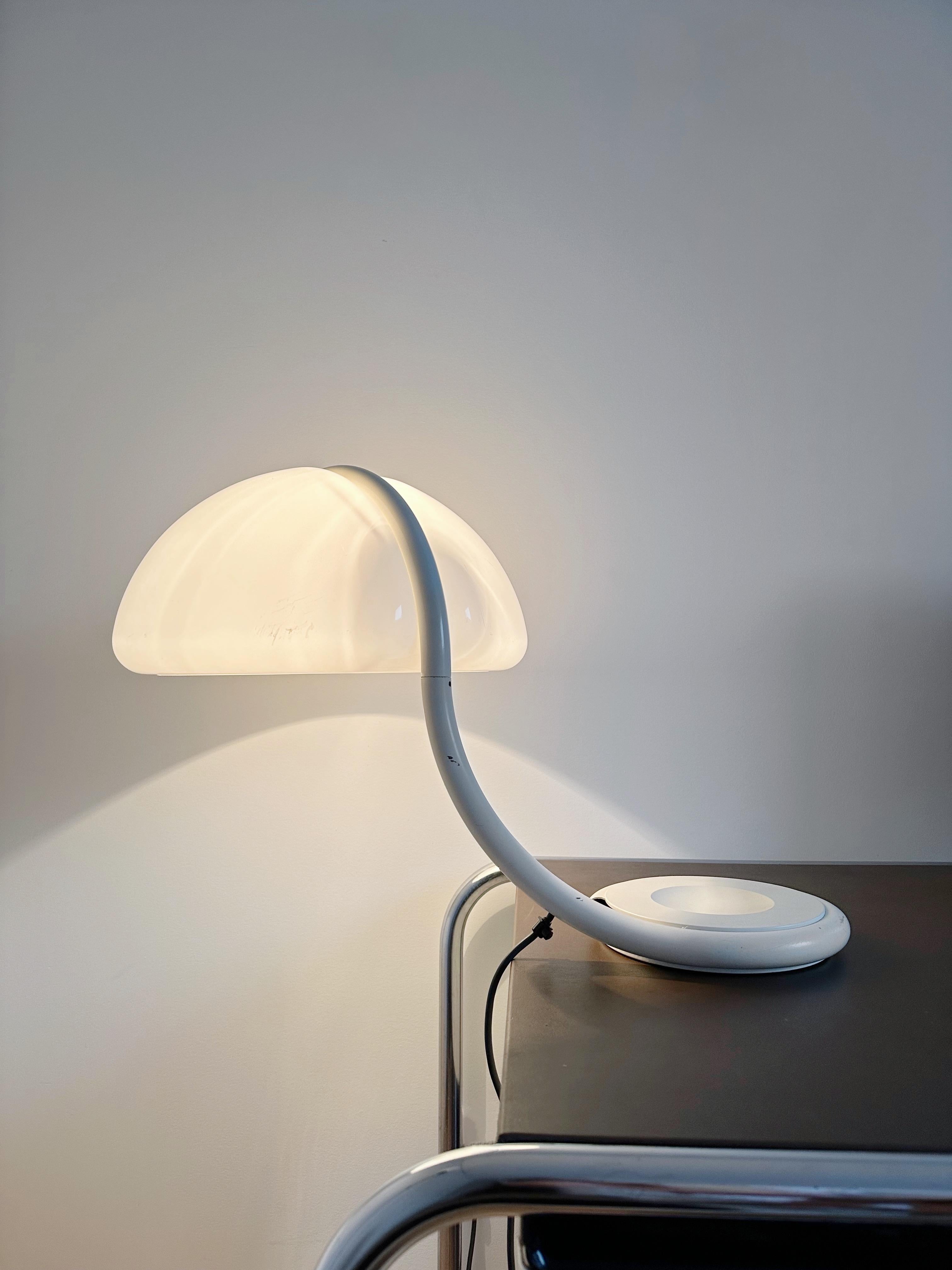 Mid-20th Century Serpente Table Lamp by Elio Martinelli for Martinelli Luce