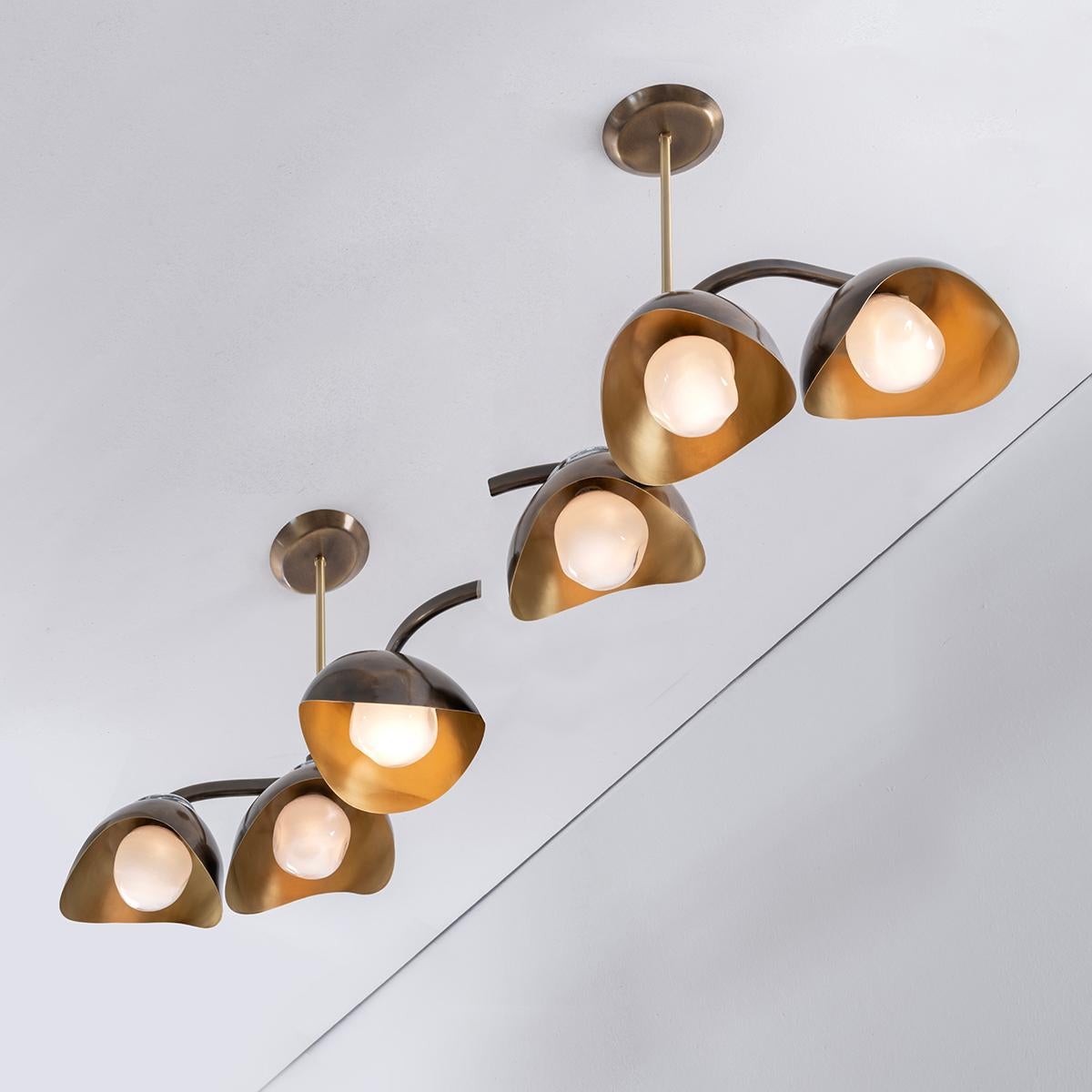 Italian Serpente Tre Ceiling Light by Gaspare Asaro For Sale
